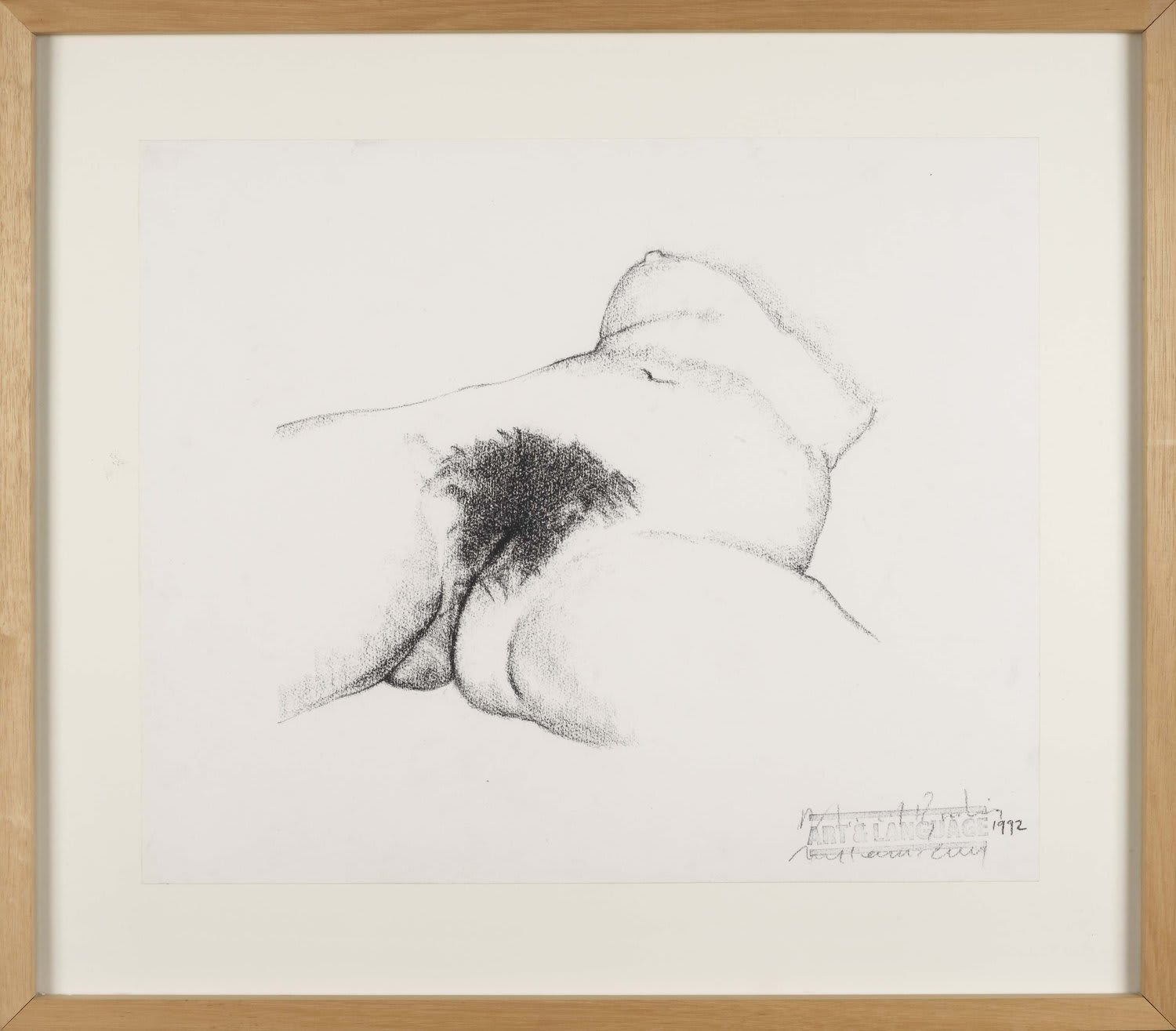 Art & Language, Study after Gustave Courbet's 'L'Origine du monde', 1992