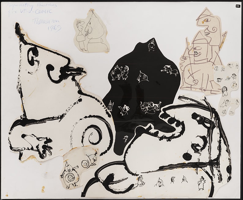 Franciszka THEMERSON, Père at Mère Ubu, Comic Strip Studies, 1969