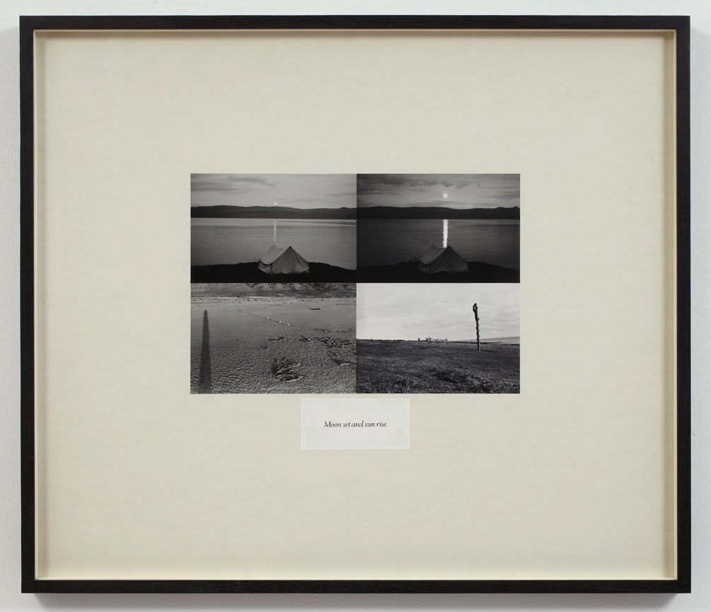 Hamish FULTON, Moonset and Moonrise, 1969-71
