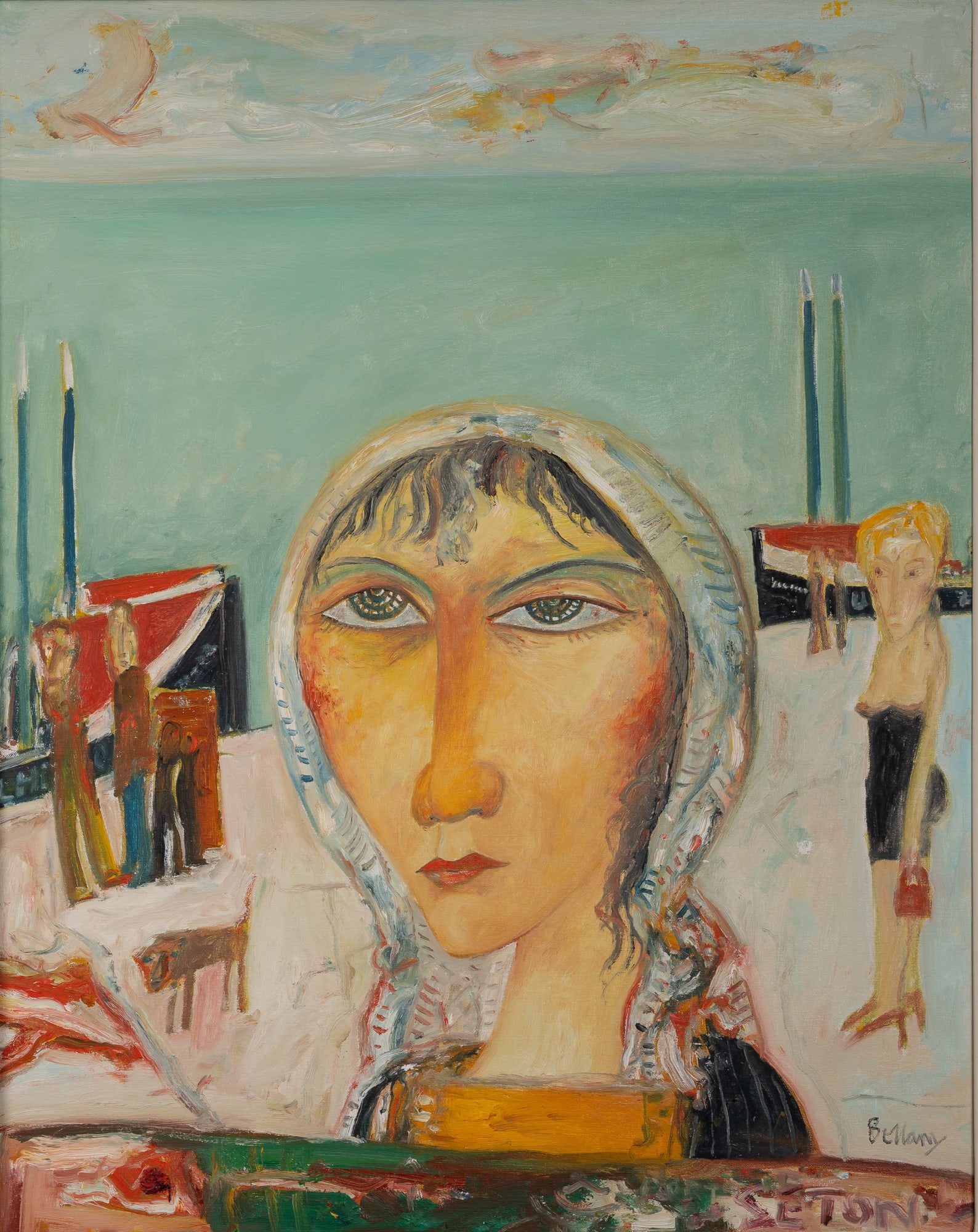 John Bellany CBE RA HRSA (1942-2013), Port Seton, 1990