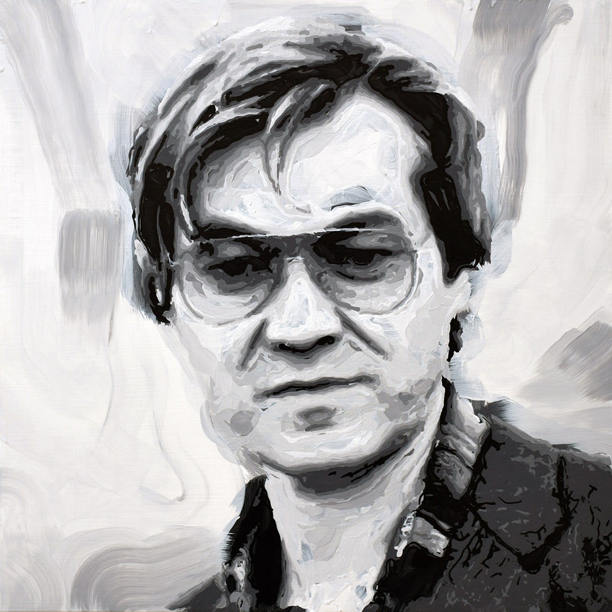 Rob and Nick Carter, Harland Miller - Robot Painting - Painting time: 16:17:14 - Stroke count: 6,208, 28–29 January 2020