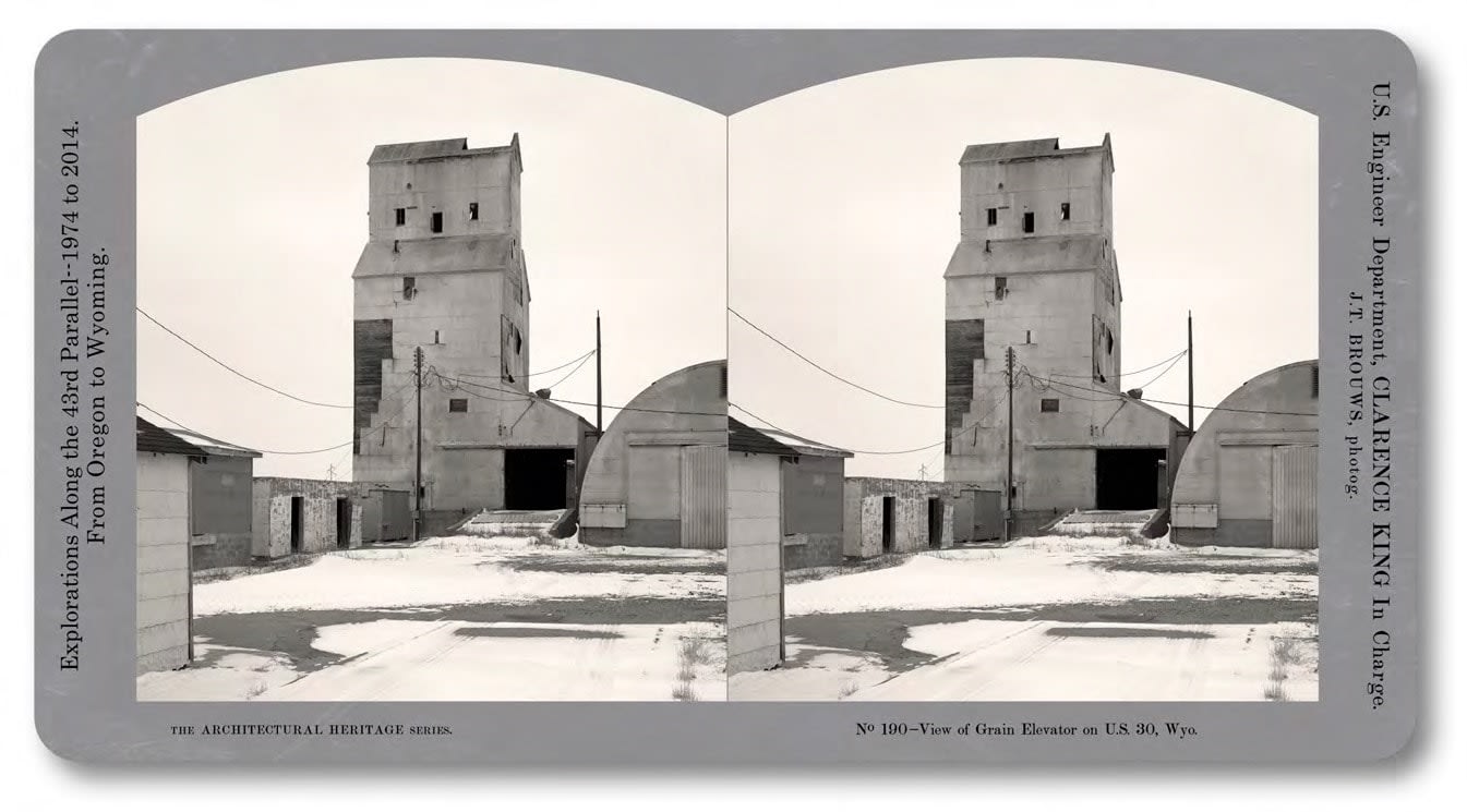 Jeff Brouws, Stereograph 190 (Nebraska) from American Industrial Heritage Series: Stereograph Portfolio I, 2015