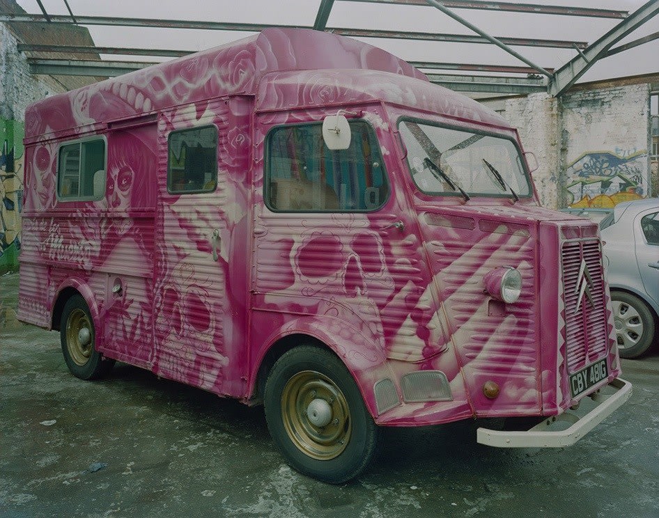 Jim Dow, Luardo’s #2 Taco Truck Parked in Storage, Dalston, London, UK, 2013