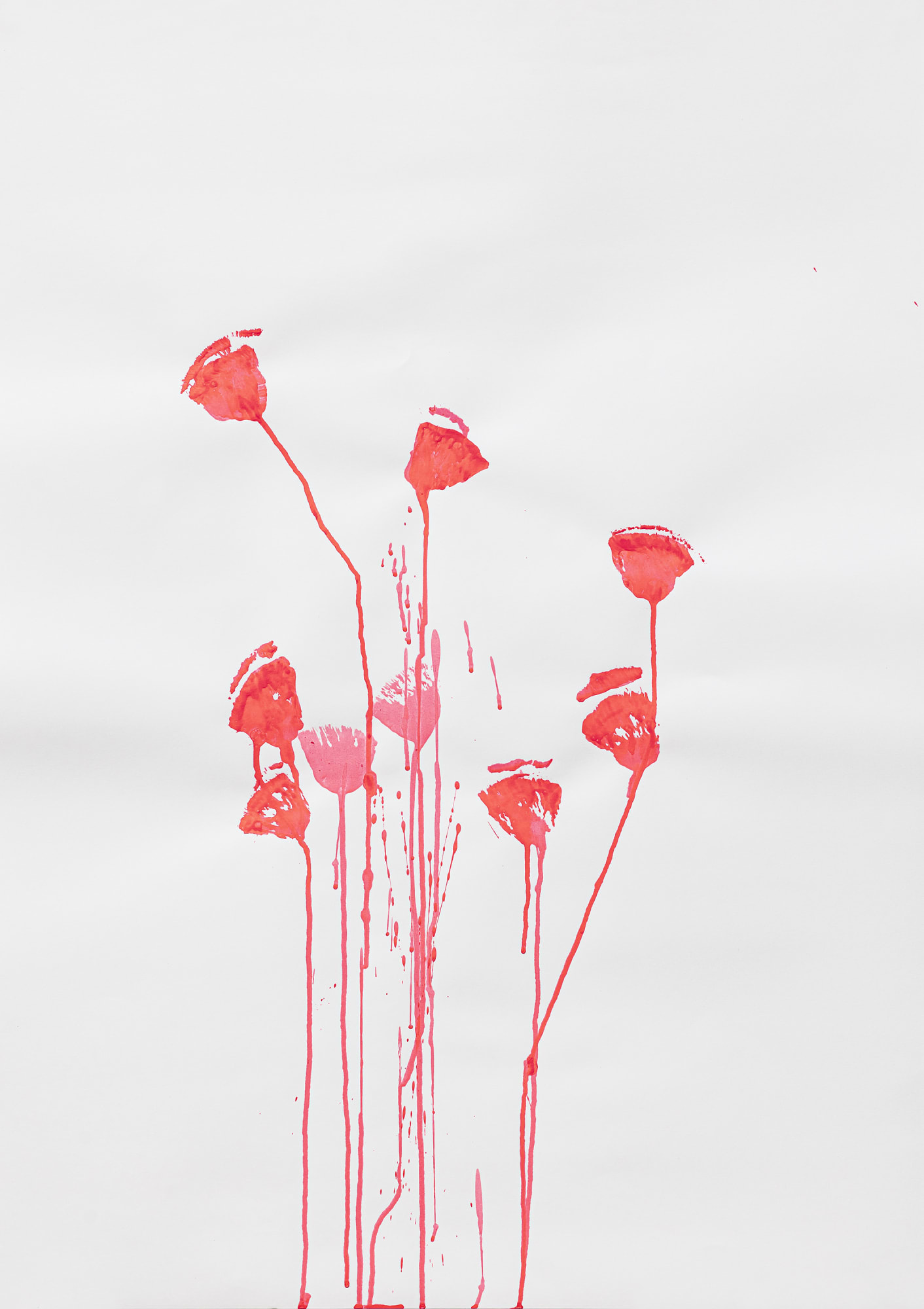 Mireille Gros, Planetary Plant (Pink Ink) V, 2022