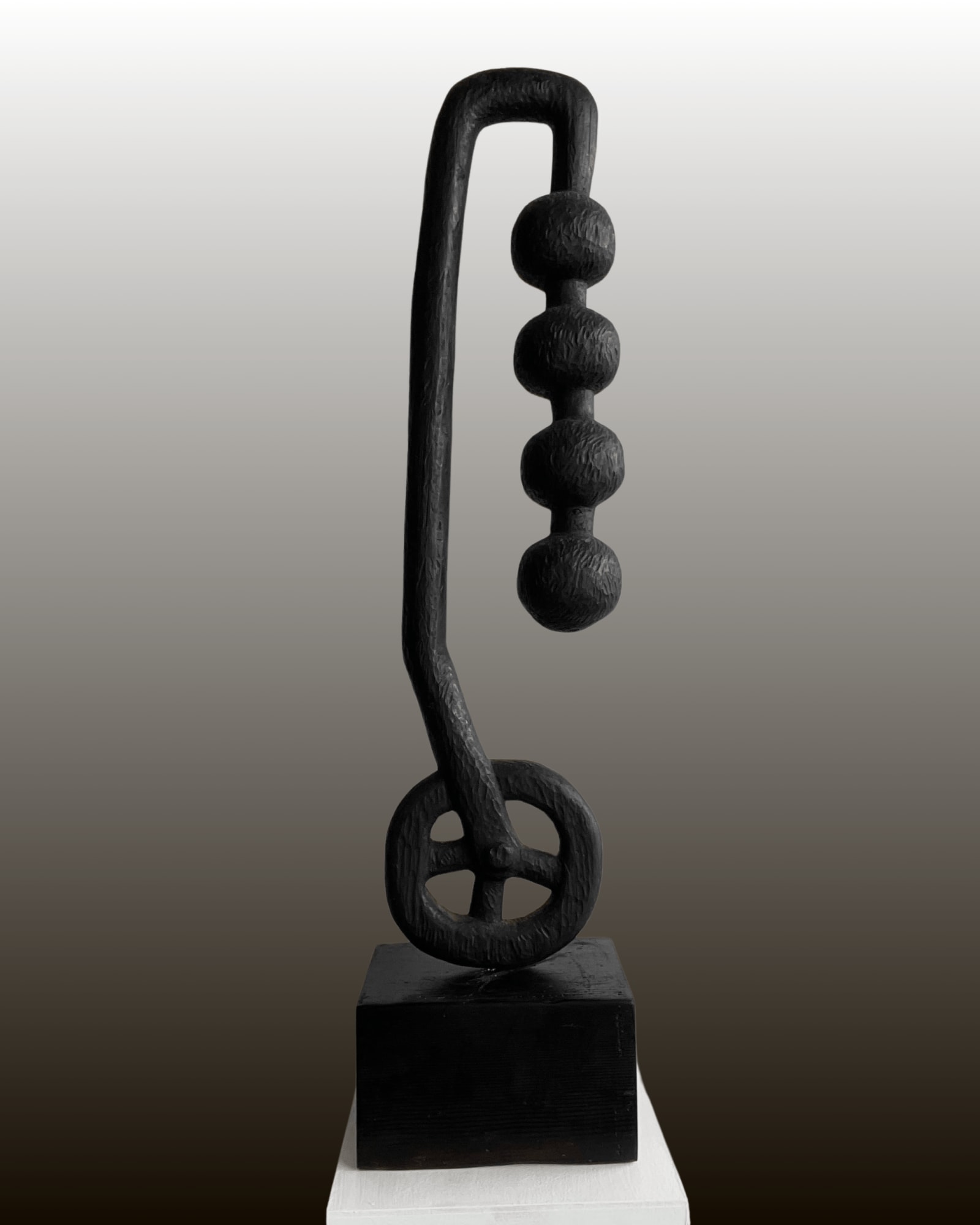 Turaj Ebrahimi, Untitled (Totem with wheel), 2024