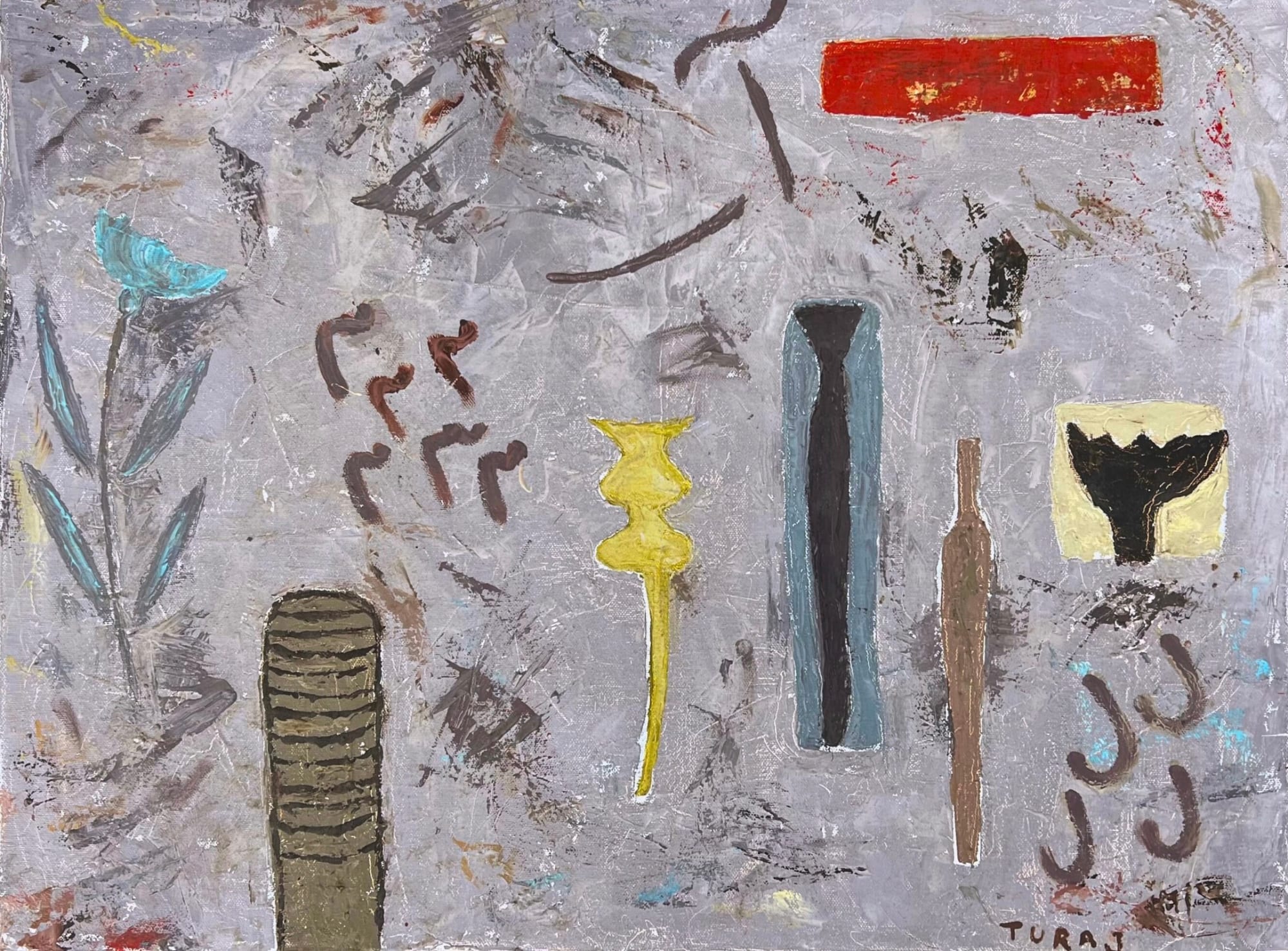 Turaj Ebrahimi, Untitled (Yellow Vase), 2023