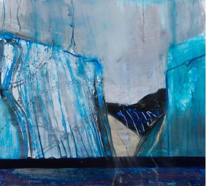 Barbara Rae RSA, Ice Wall, 2017