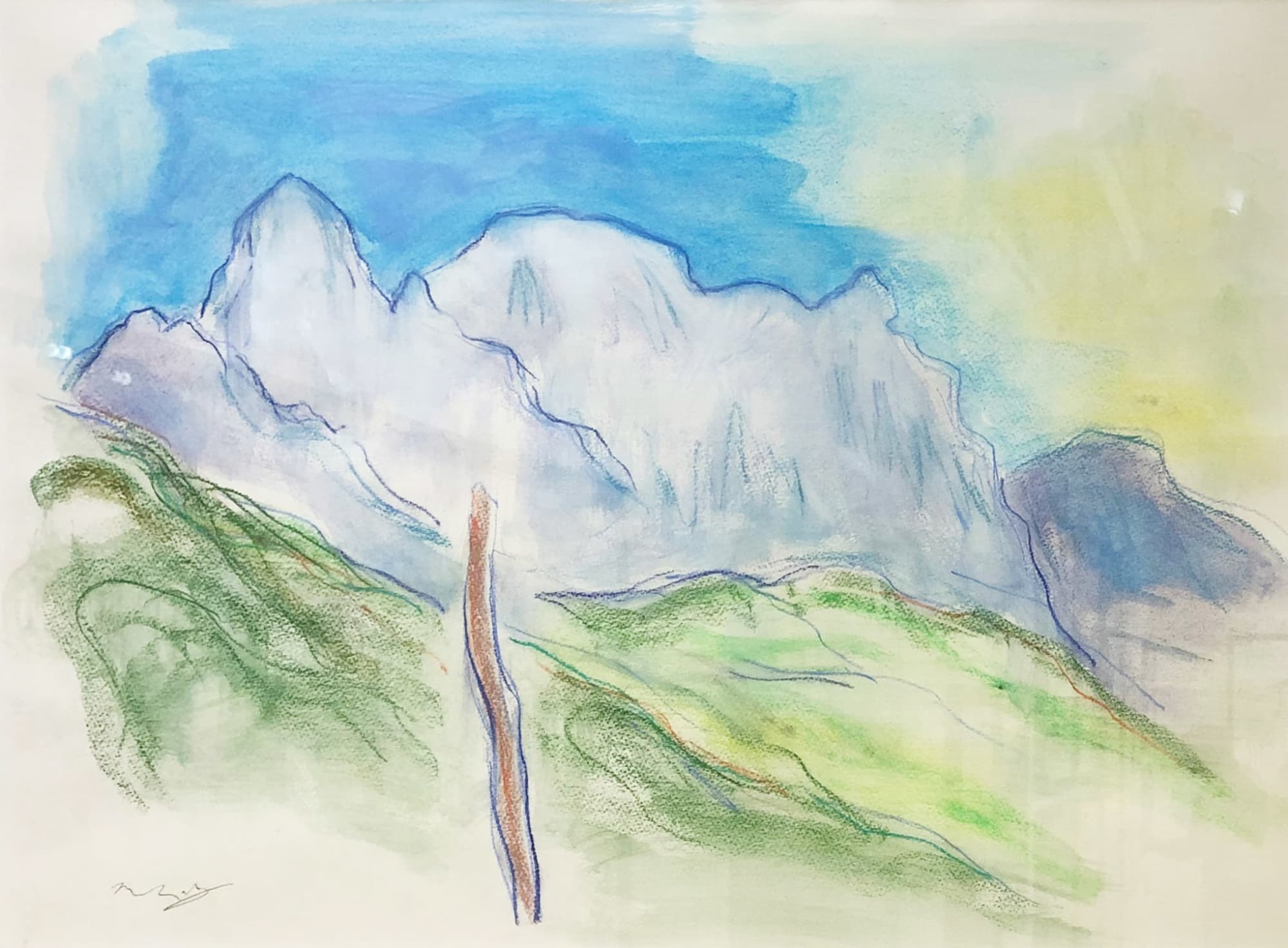 Alexander Moffat RSA, Italian Landscape (1)