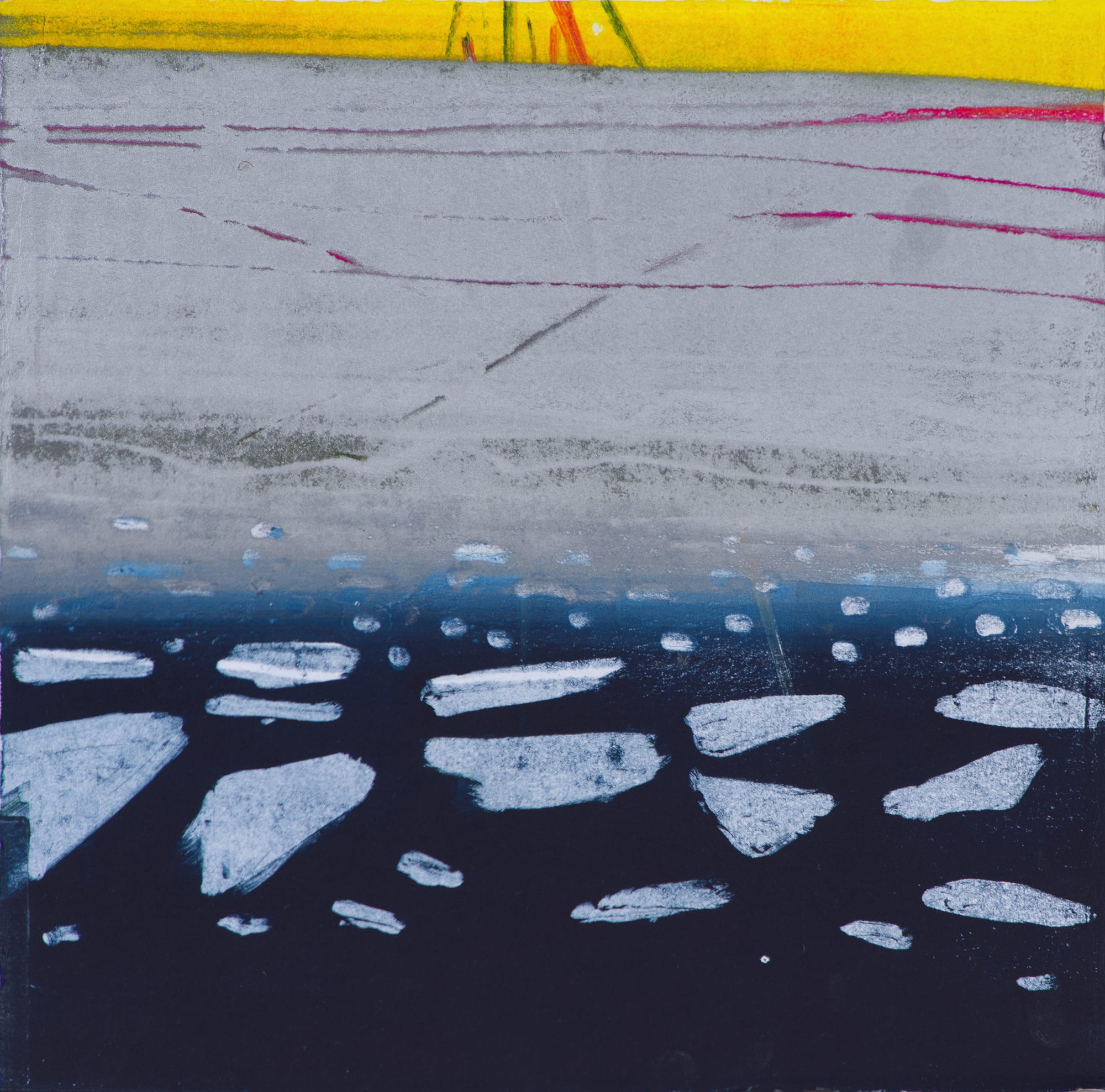 Barbara Rae RSA, Peel Sound – Ice 4