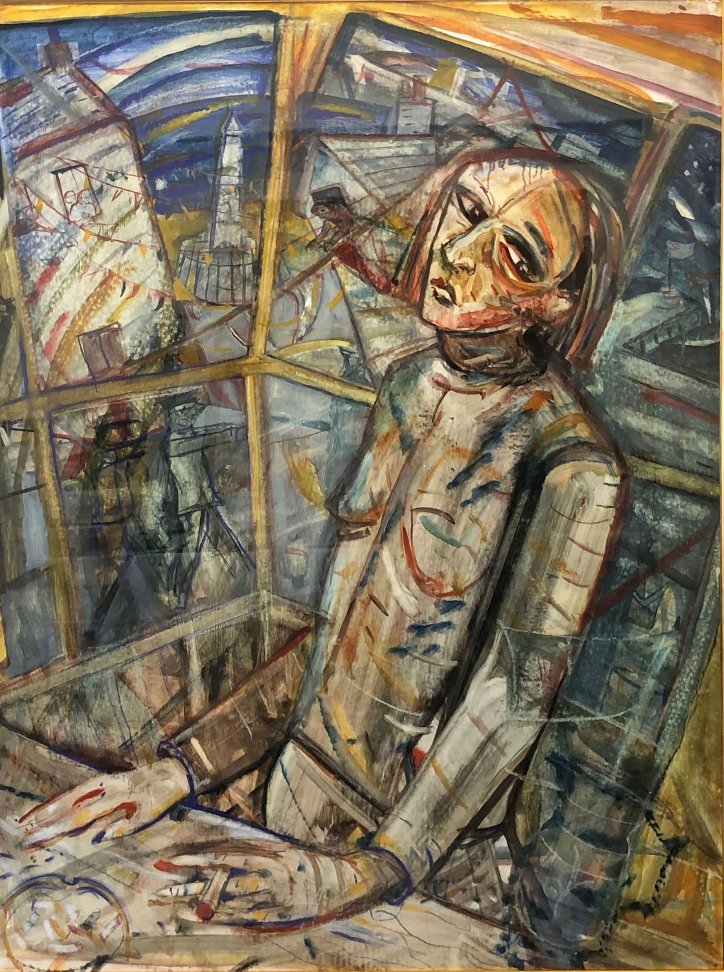 Joyce Cairns PPRSA, New Pier Road Studio Window