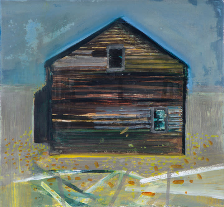 Barbara Rae RSA, Port Leopold Hut, 2017