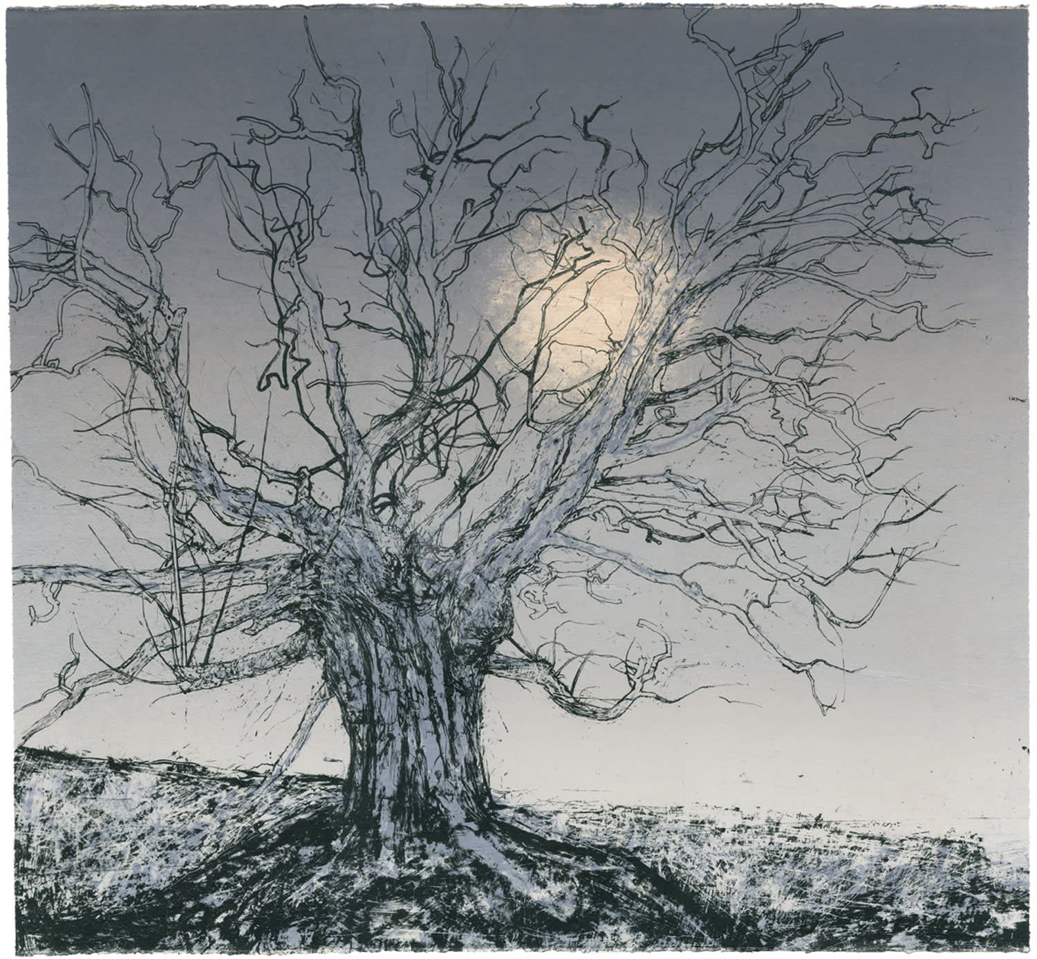 Victoria Crowe RSA, Resilient Tree, Rising Moon