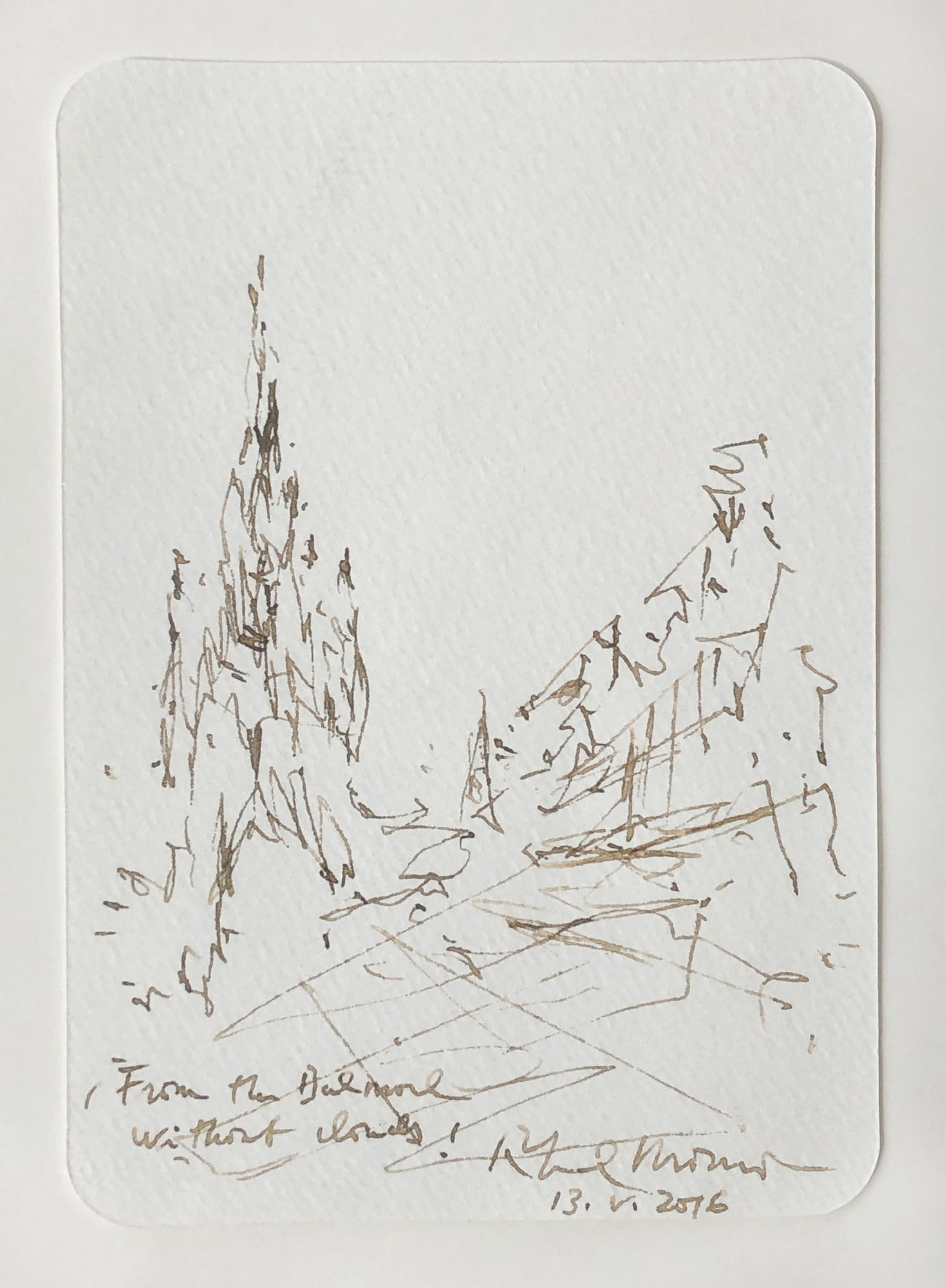 Rafael Moneo, Sketch of Scott Monument