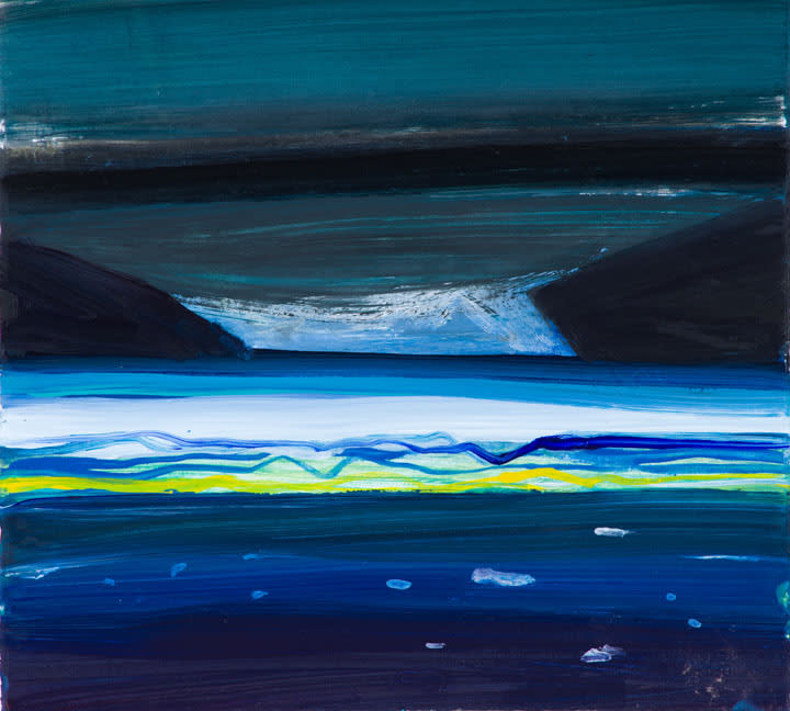 Barbara Rae RSA, Croker Glacier - Dark No. 2
