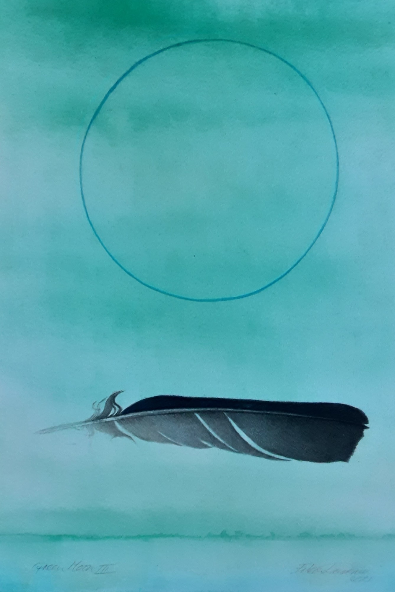 Eileen Lawrence RSA, Green Moon lll