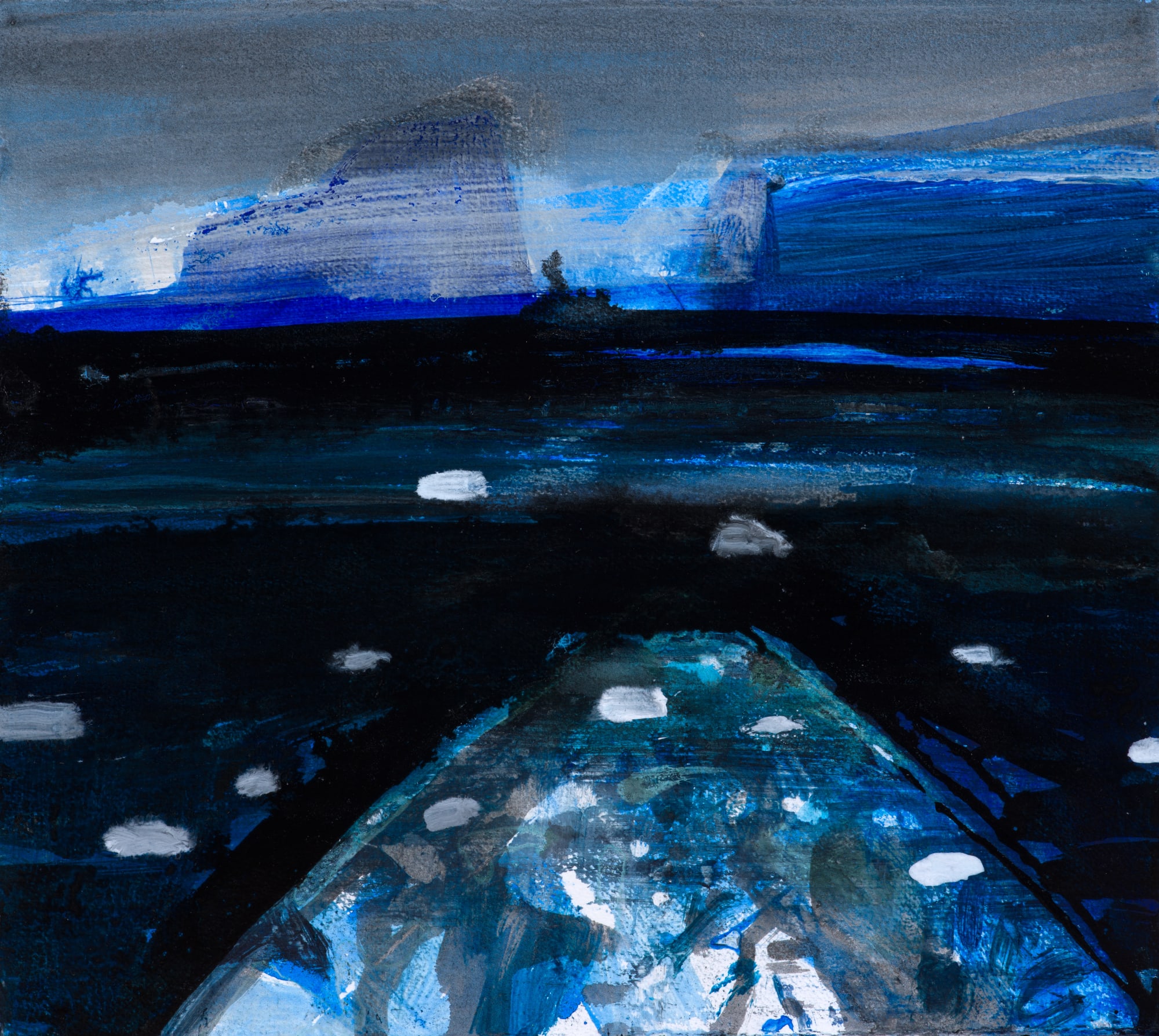 Barbara Rae RSA, Dark Sea - Ilulissat, 2016