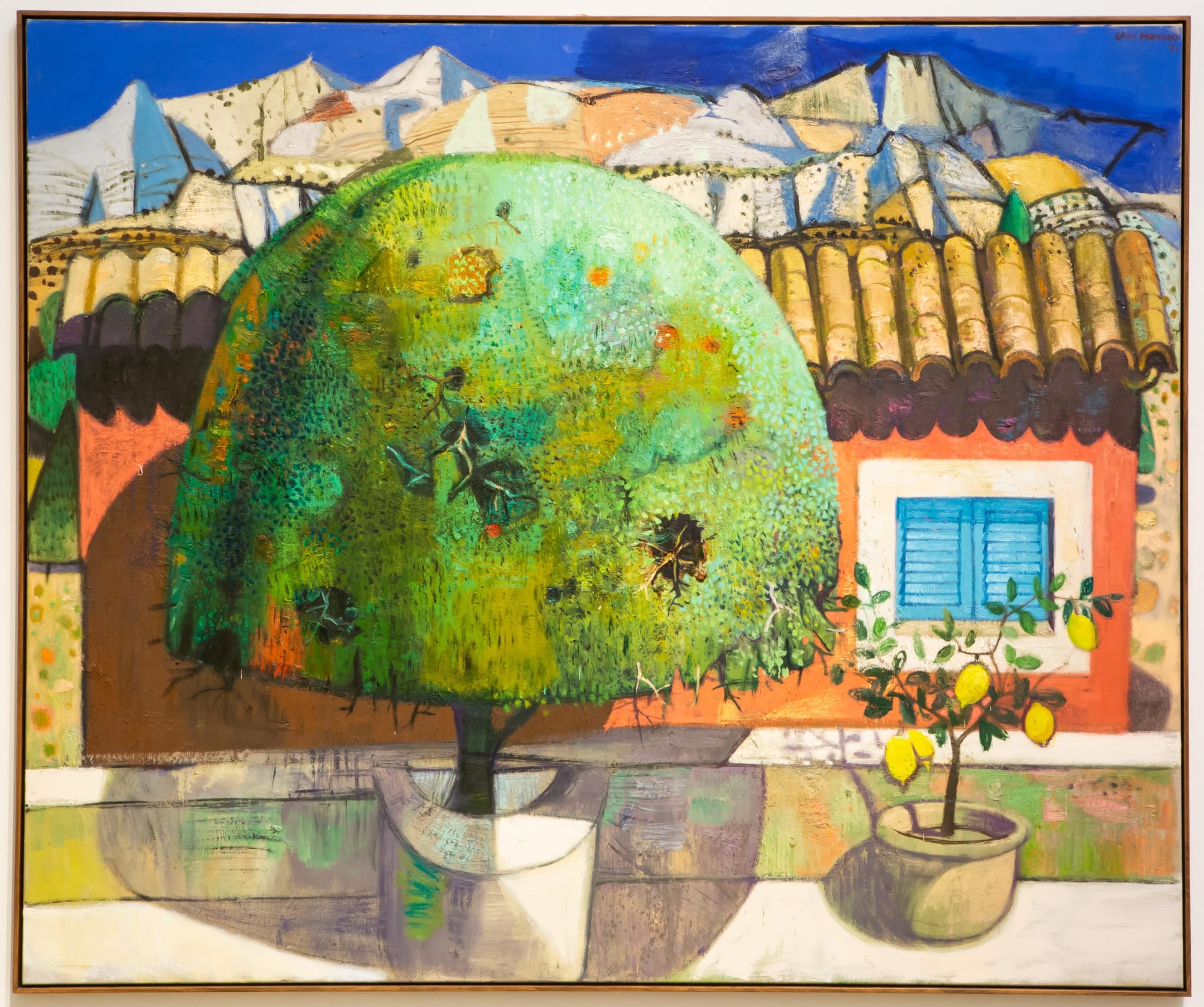 Leon Morrocco RSA, Topiary Tree and Mountain House, Alpes Maritimes