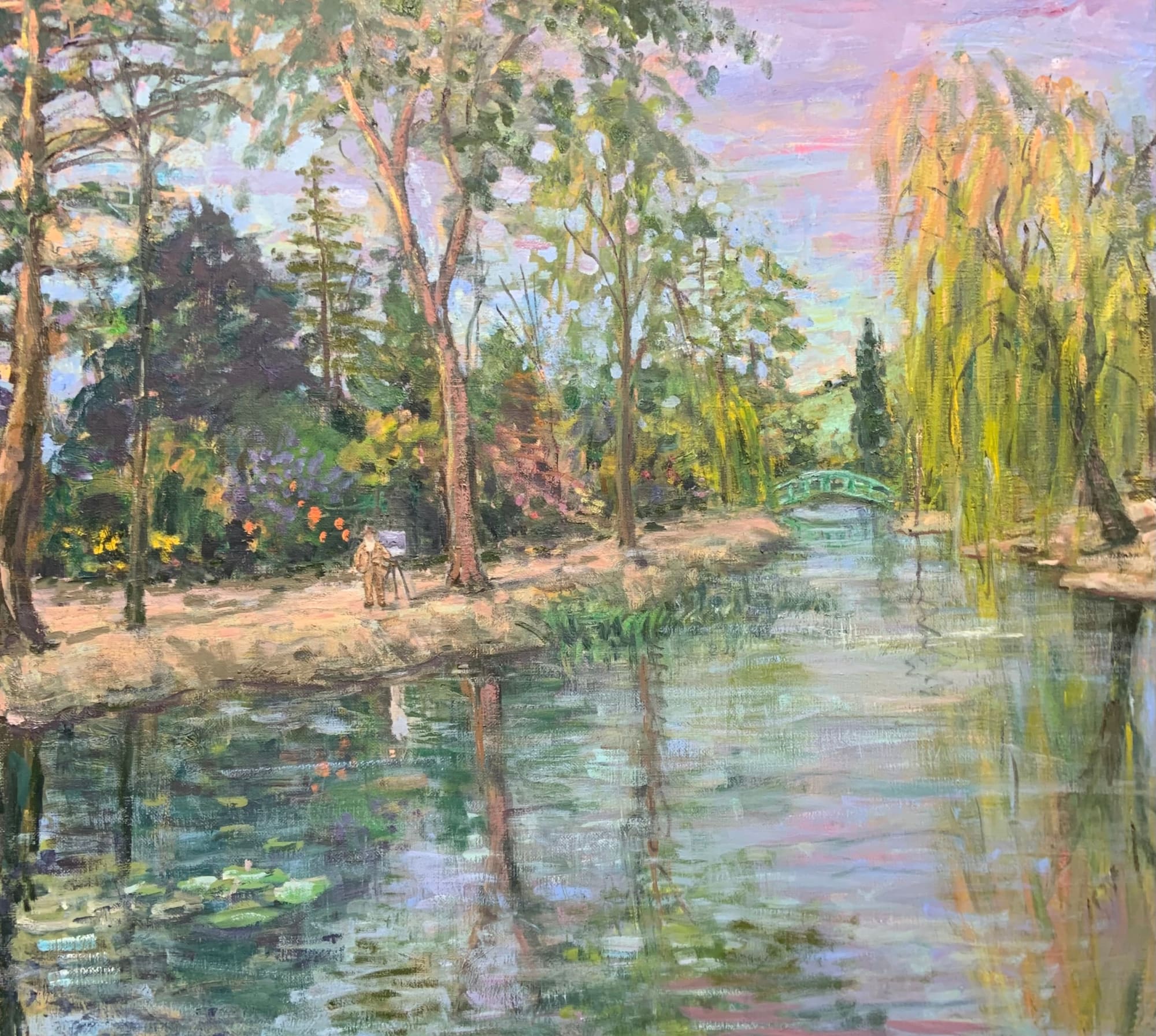 Henry Kondracki RSA, Monet Painting