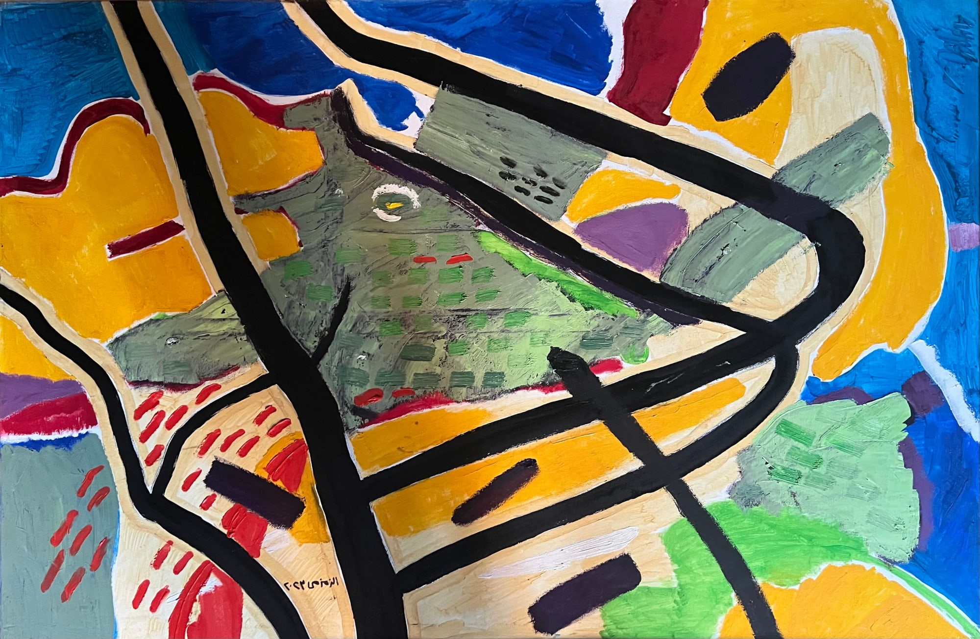 Ashraf El Zamzami, Abstract Composition, 2023