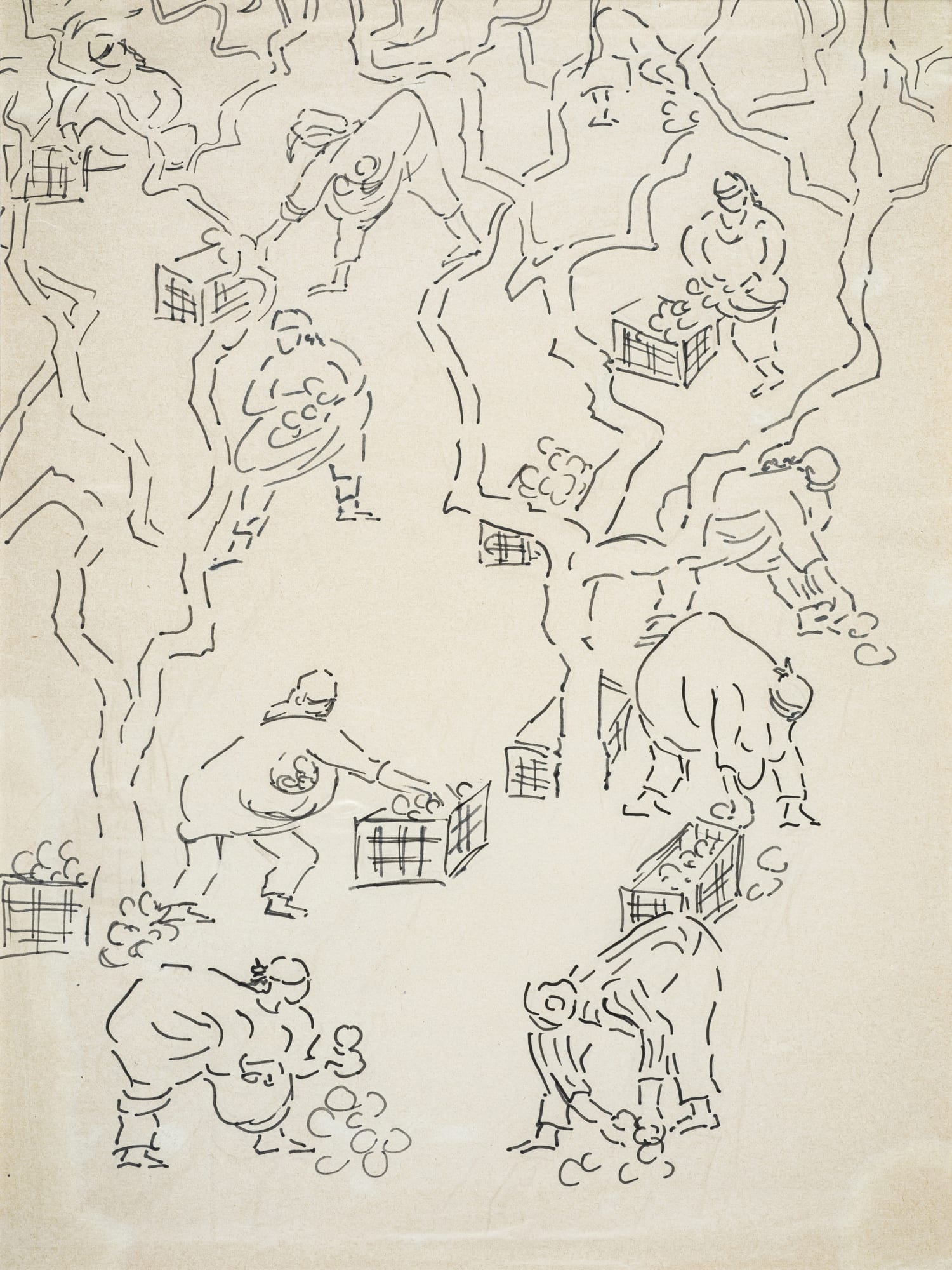 Inji Efflatoun, Collecting Fruits II