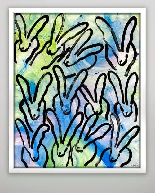 Hunt Slonem, Sea Green, 2022