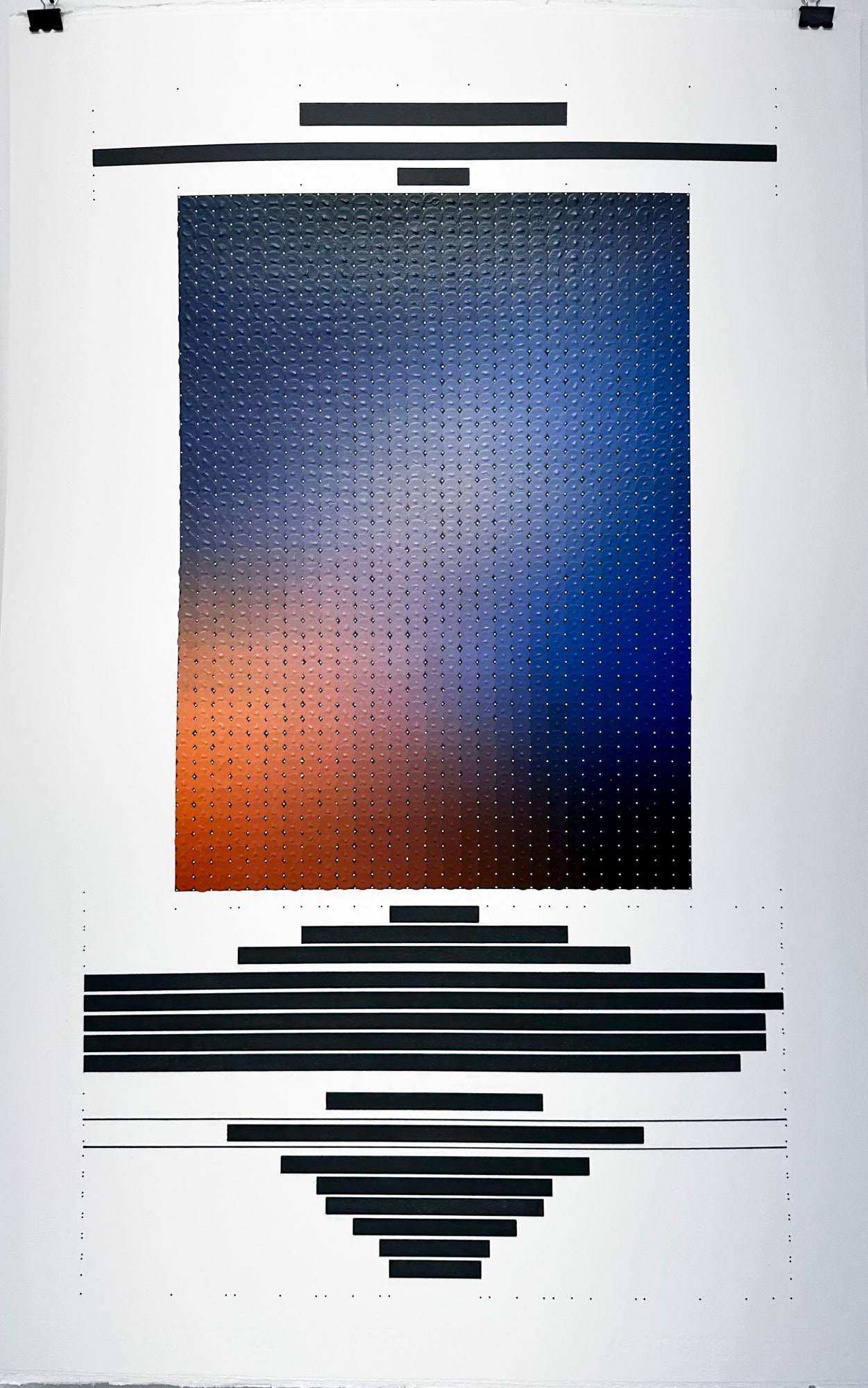 Yağız Özgen, Study for "The Telltale Reddish Emission from Knots of Material(1.421 colors)" #3, 2023