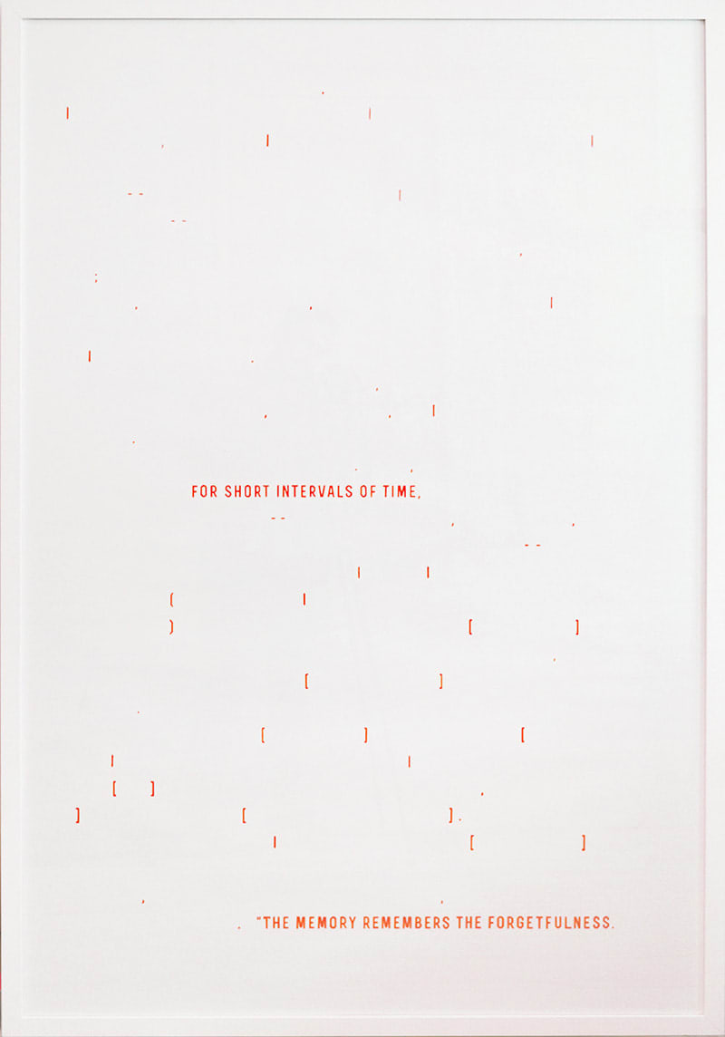 Luz Blanco, Hatıra 2 (''İtiraflar'', St. Agustine, X. Kitap, Bölüm 13'ten alınmış) | Memory 2 (Excerpted from the ''Confessions'', St. Agustine, Book X, Chapter 13), 2014