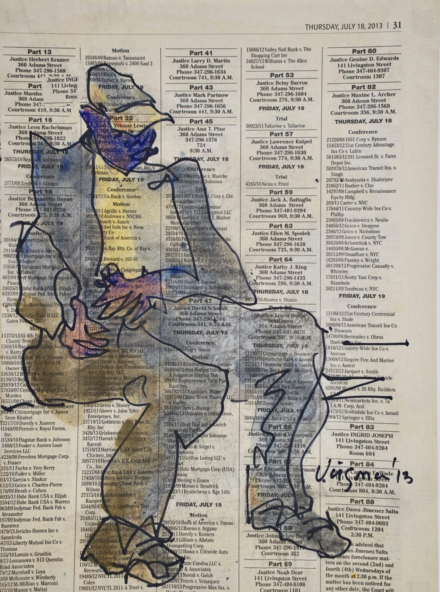 Hank Virgona, Subway: Jazz Man Snoozes [NY Law Journal], 2013