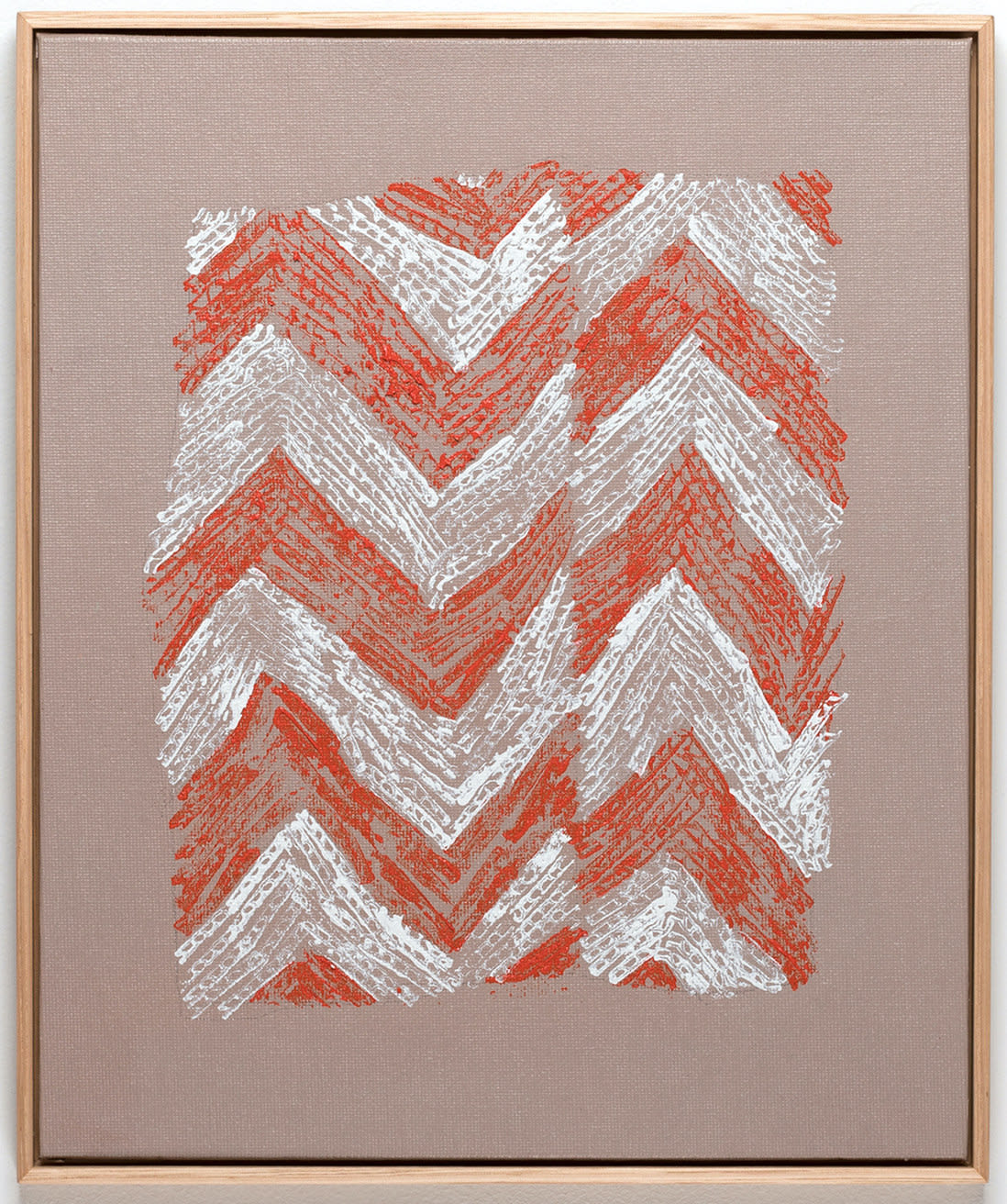 Nadine Christensen, Sample (red and white chevron) , 2018