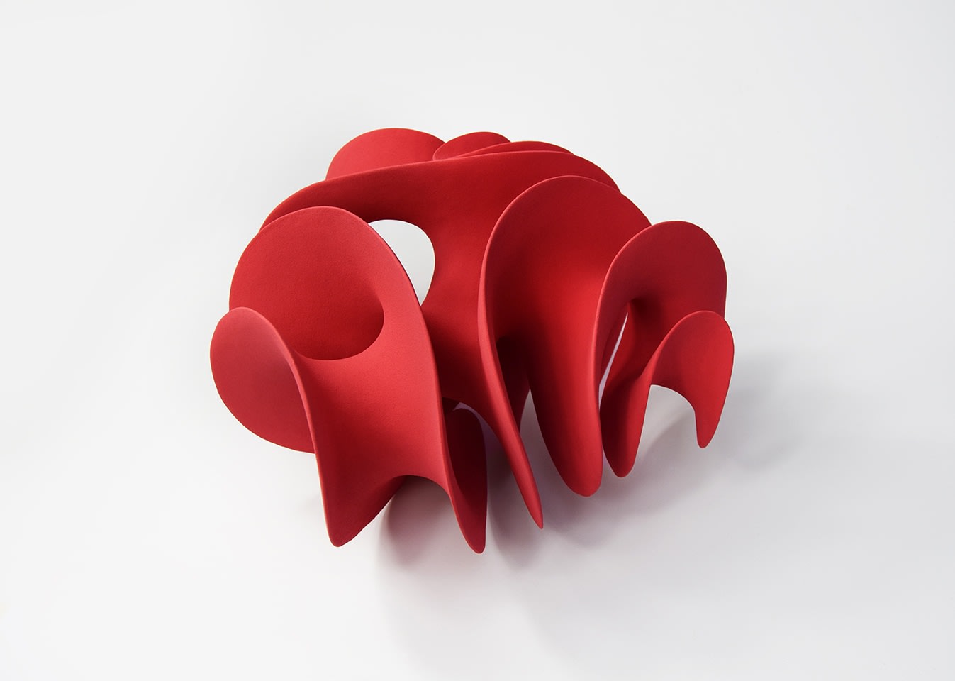 Merete Rasmussen, Red Folded Form, 2025 | Scott Richards Contemporary Art