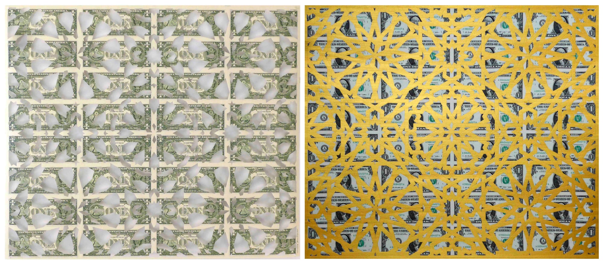 Abdullah M. I. Syed, One Thousand and Four and Counting [1004 and counting] - Diptych, 2017