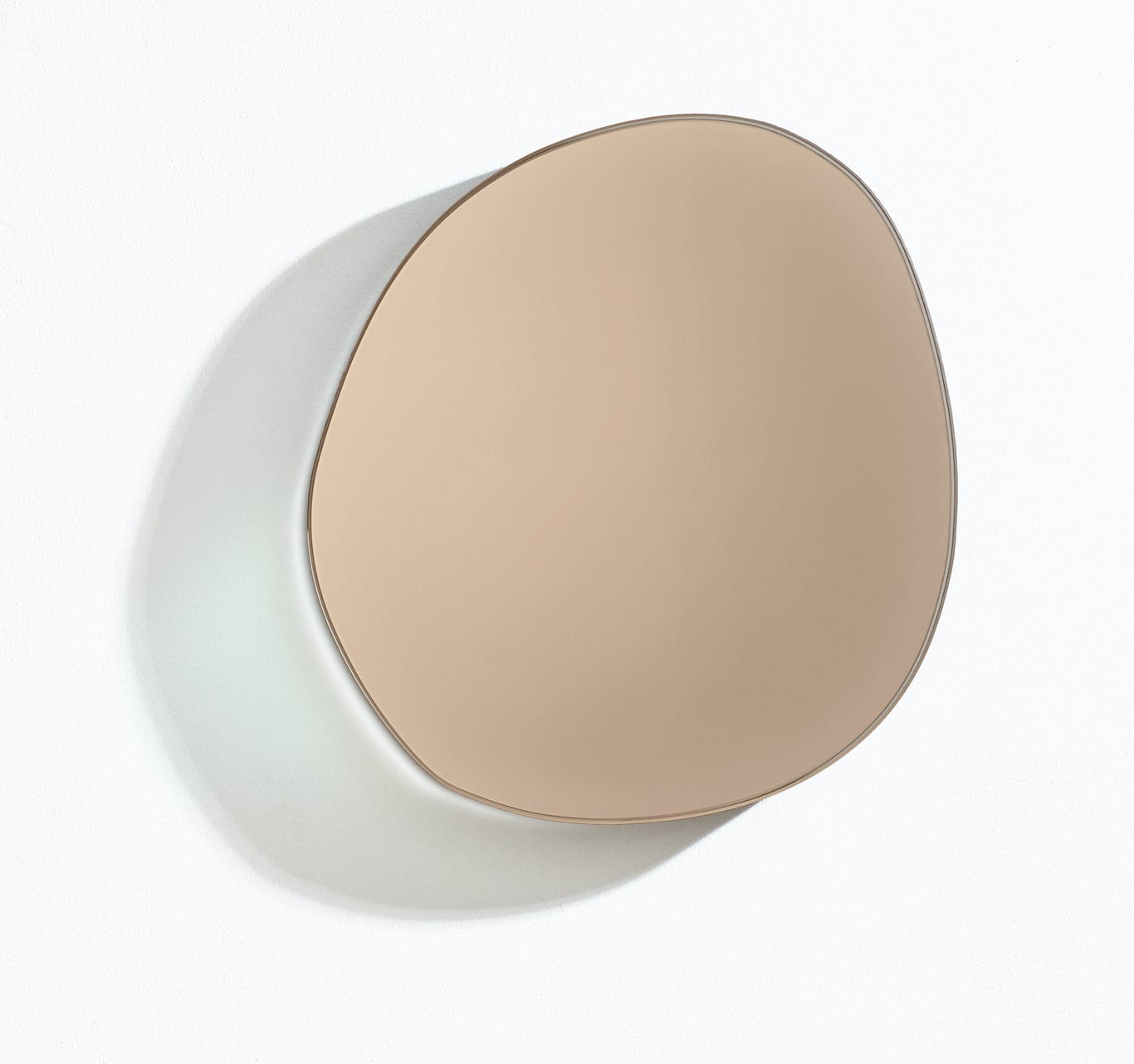 Sabine Marcelis, Seeing Glass Off Round XL Mirror, Rose