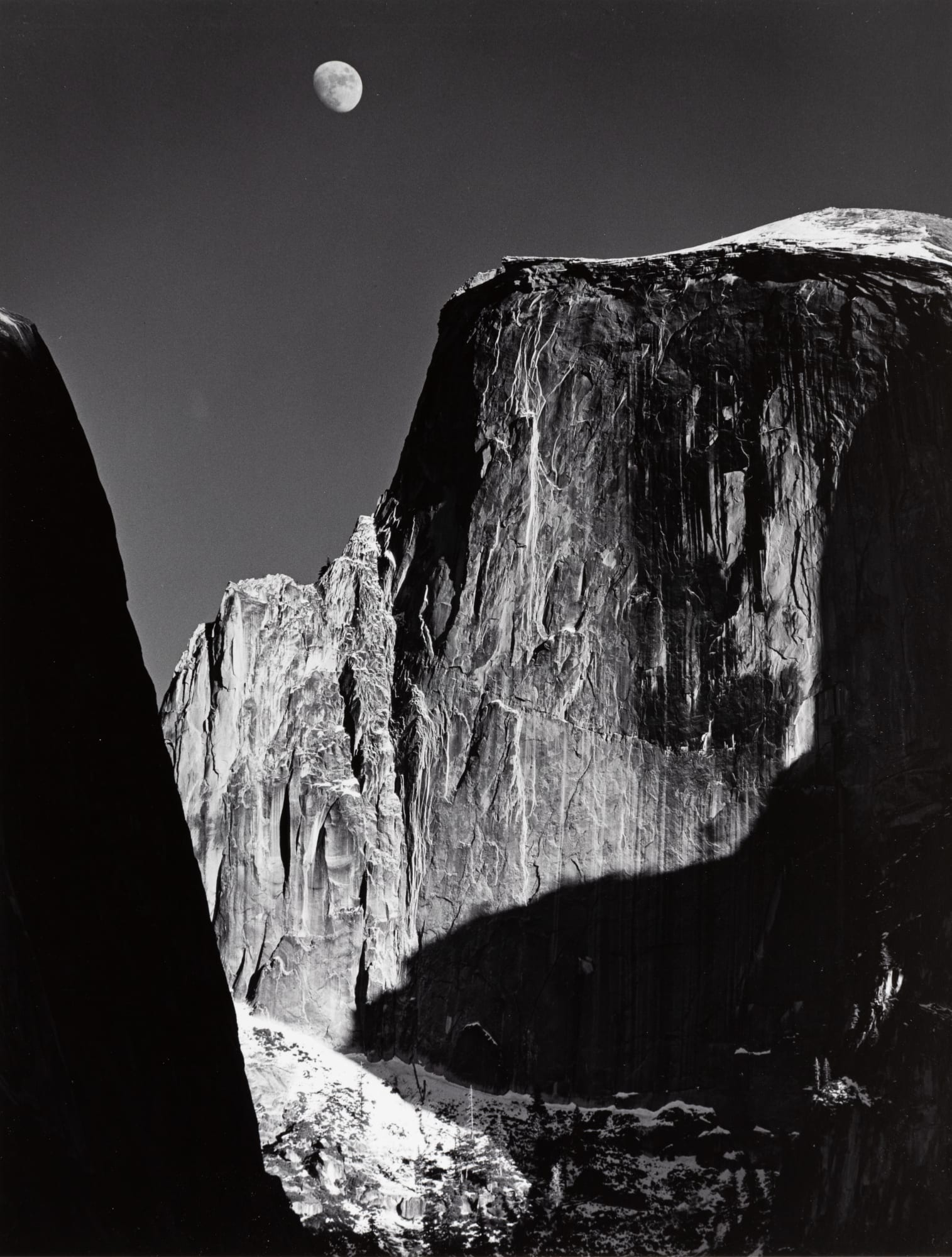 Ansel Adams, Moon and Half Dome, Yosemite, 1960