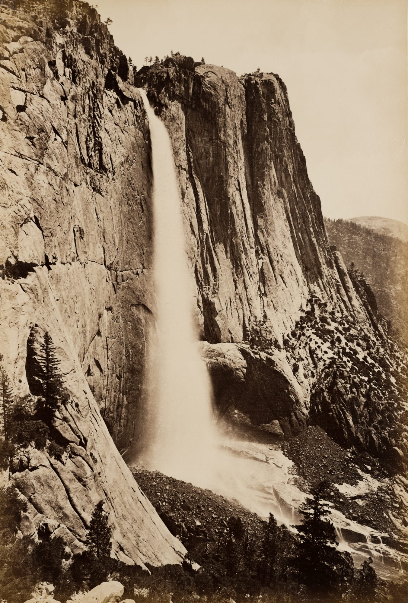 Carleton Watkins, Upper Yosemite Falls, 1878-81