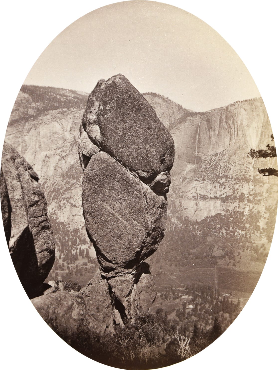 Carleton Watkins, Agassiz Rock from Union Pt, Yosemite, 1878-81