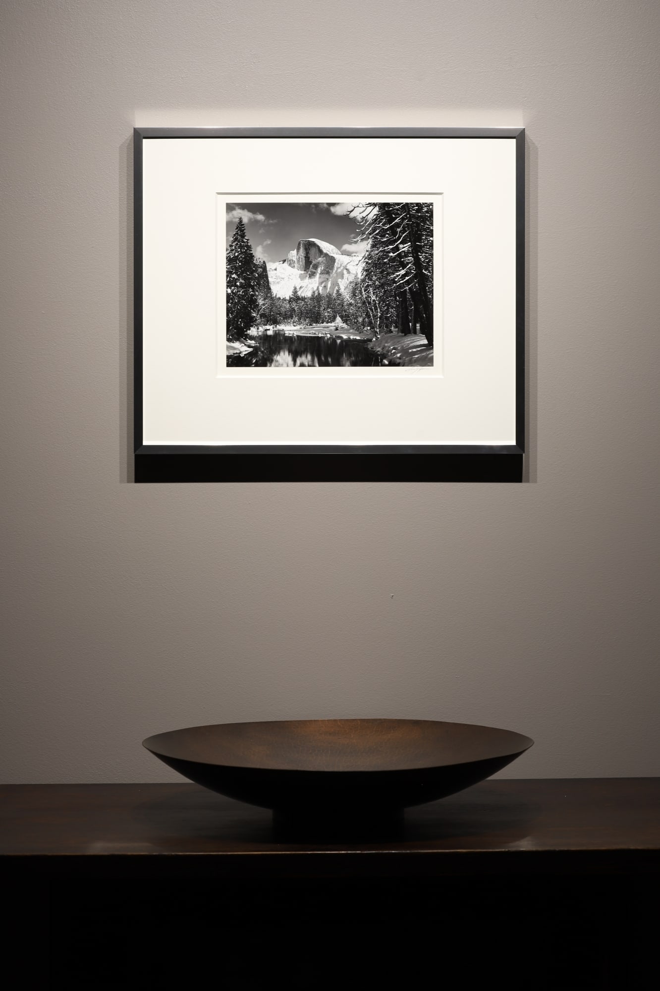 Ansel Adams, Half Dome, Merced River, Winter, Yosemite Valley, CA, 1938