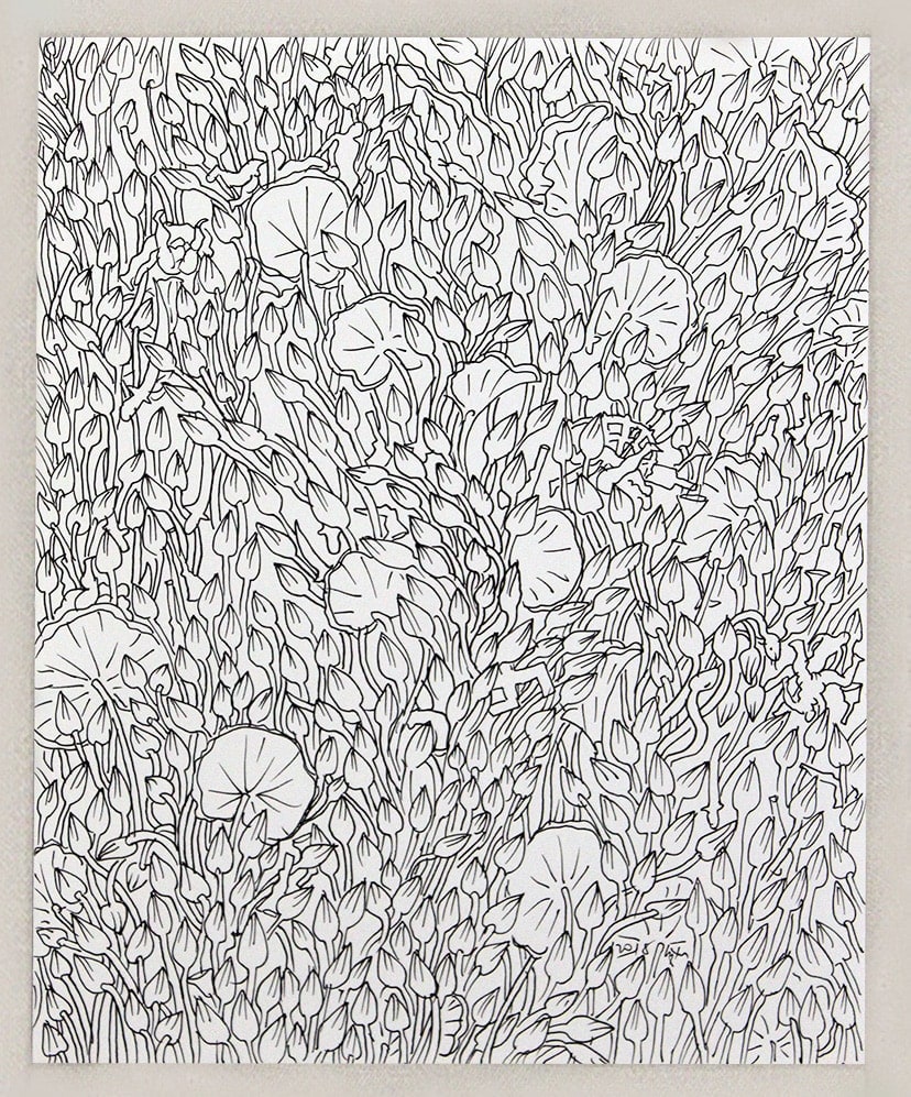 Chandraguptha Thenuwara, Behind the Lotus, 2018