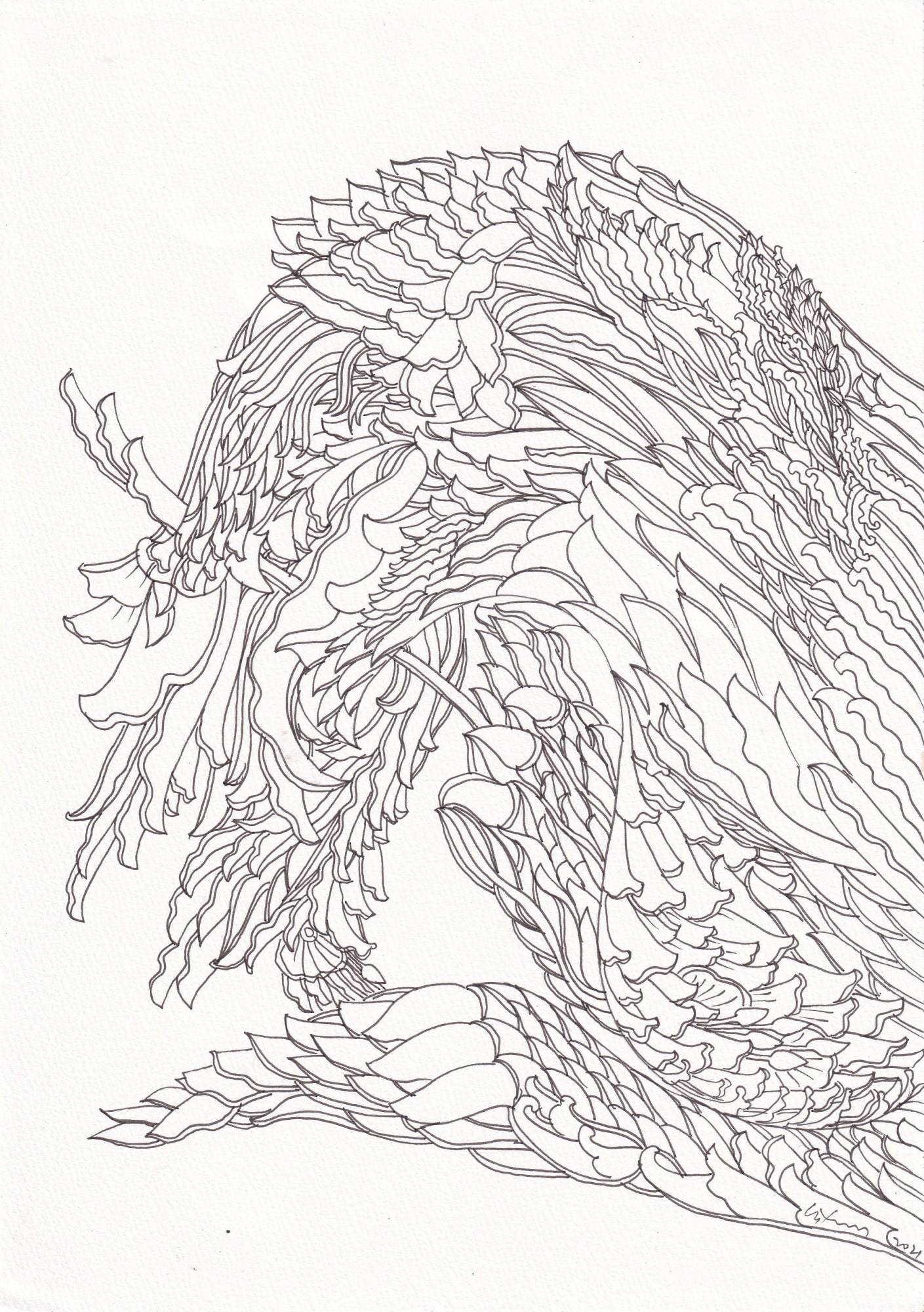 Chandraguptha Thenuwara, Lion/ Dragon I, 2021
