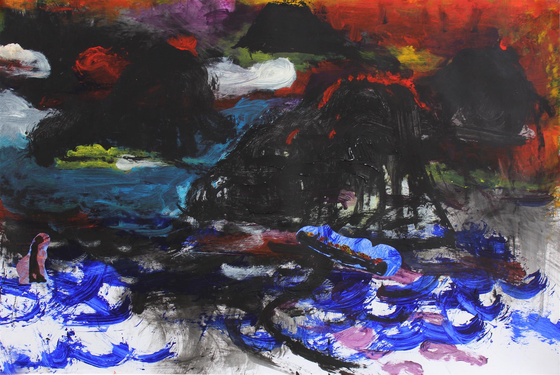 Jagath Weerasinghe, Ruthless Waves I, 2017