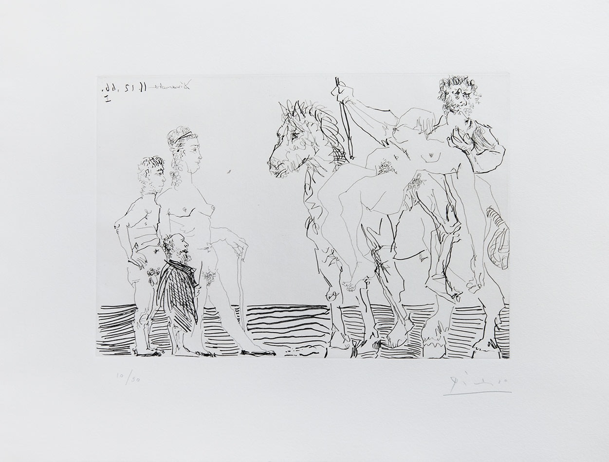 Pablo Picasso, Plate 11, from: Le Cocu Magnifique, 1968