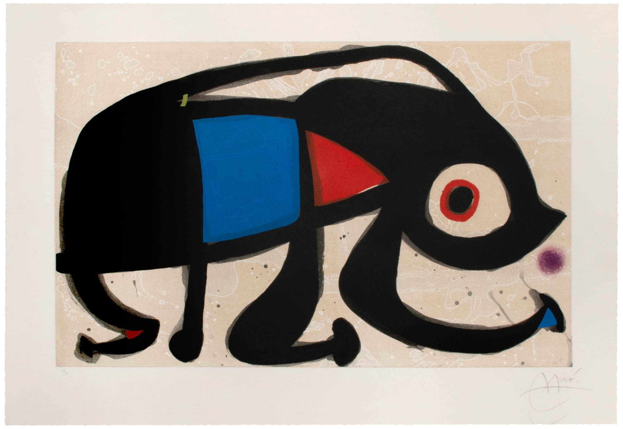 Joan Miró, Le Rat des Sables, 1975