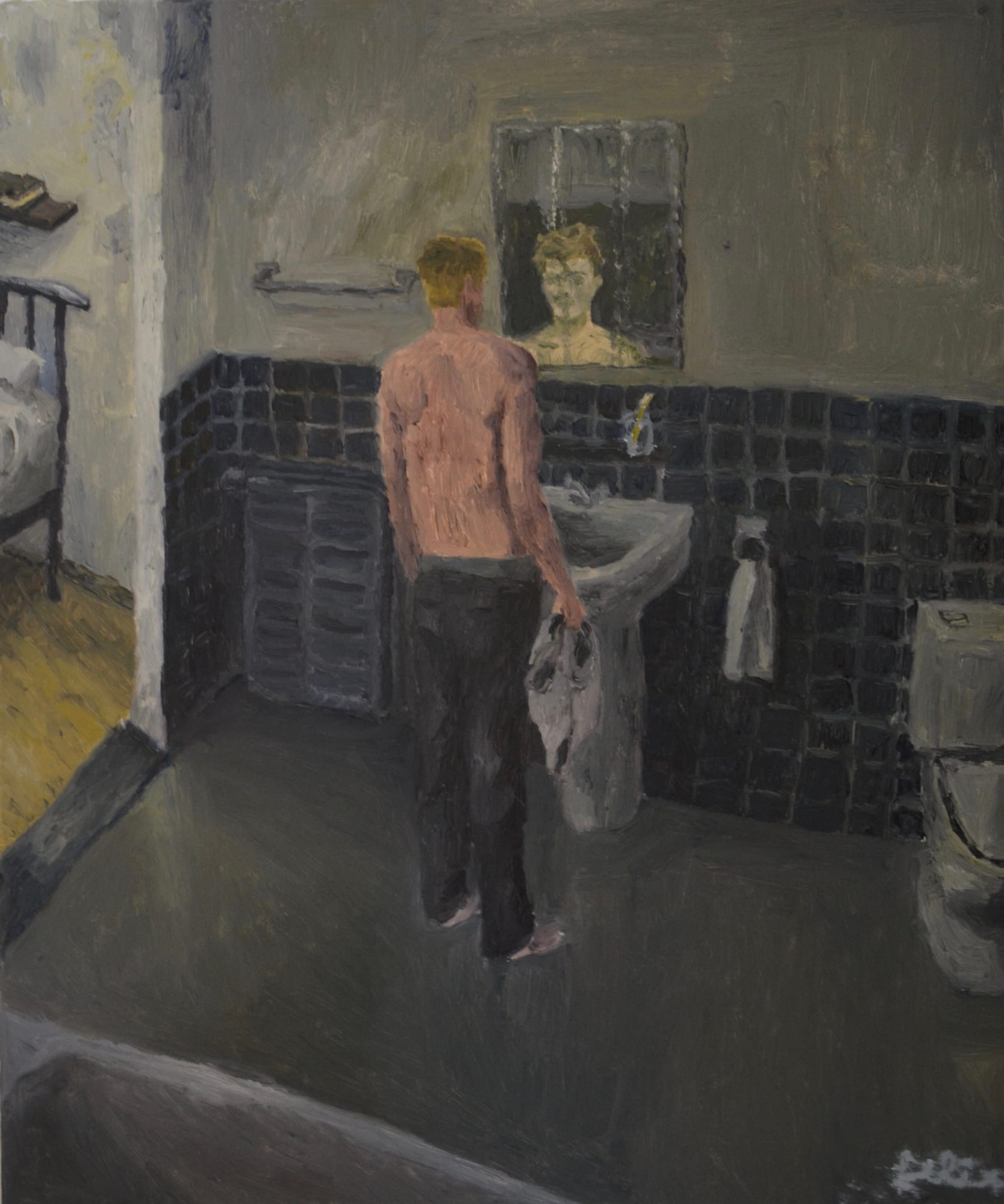 Felix De Clercq, jongen voor spiegel, 2019