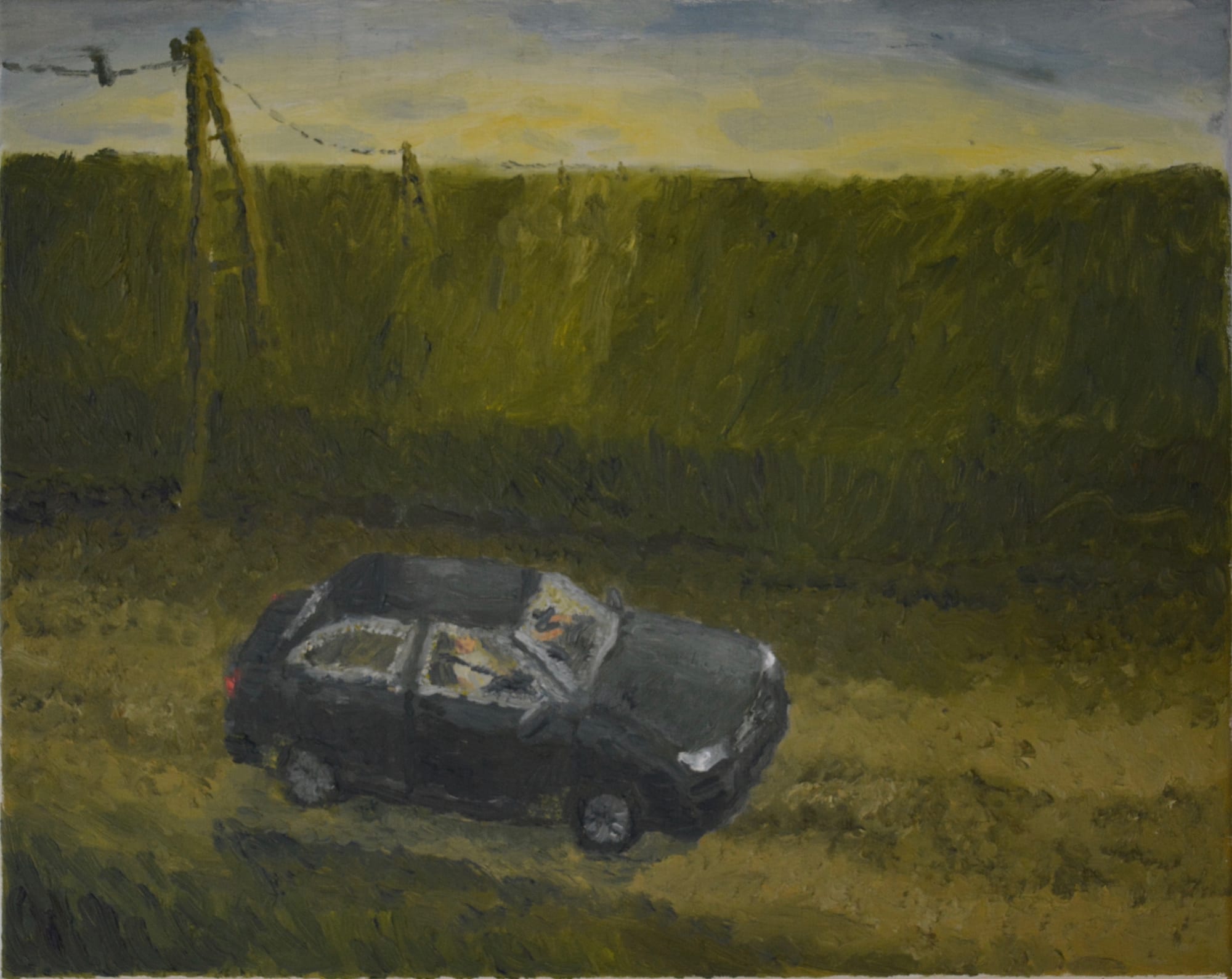 Felix De Clercq, moeder en zoon in auto , 2019