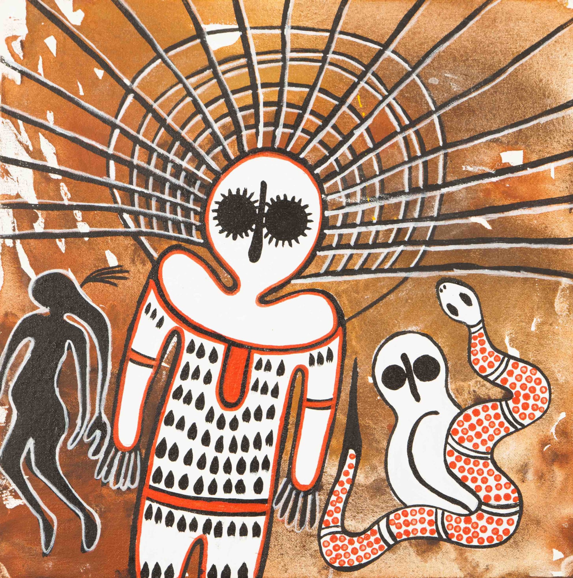 Donny Woolagoodja, Namarali & Gyorn Gyorn (Wororra god & Bradshaws), 2019