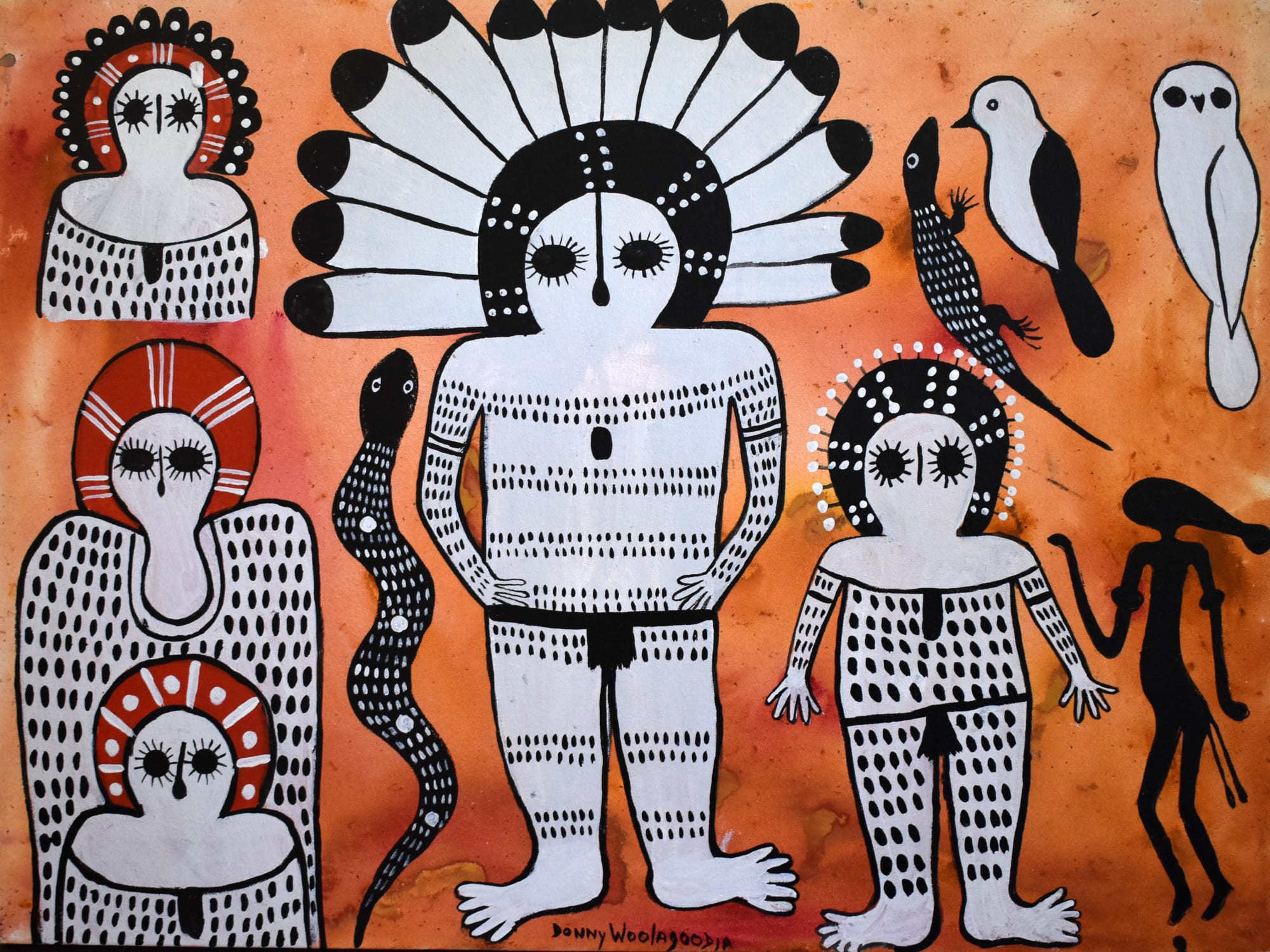 Donny Woolagoodja, Wandjina, Ungud, Gyorn & Dumbi, 2019