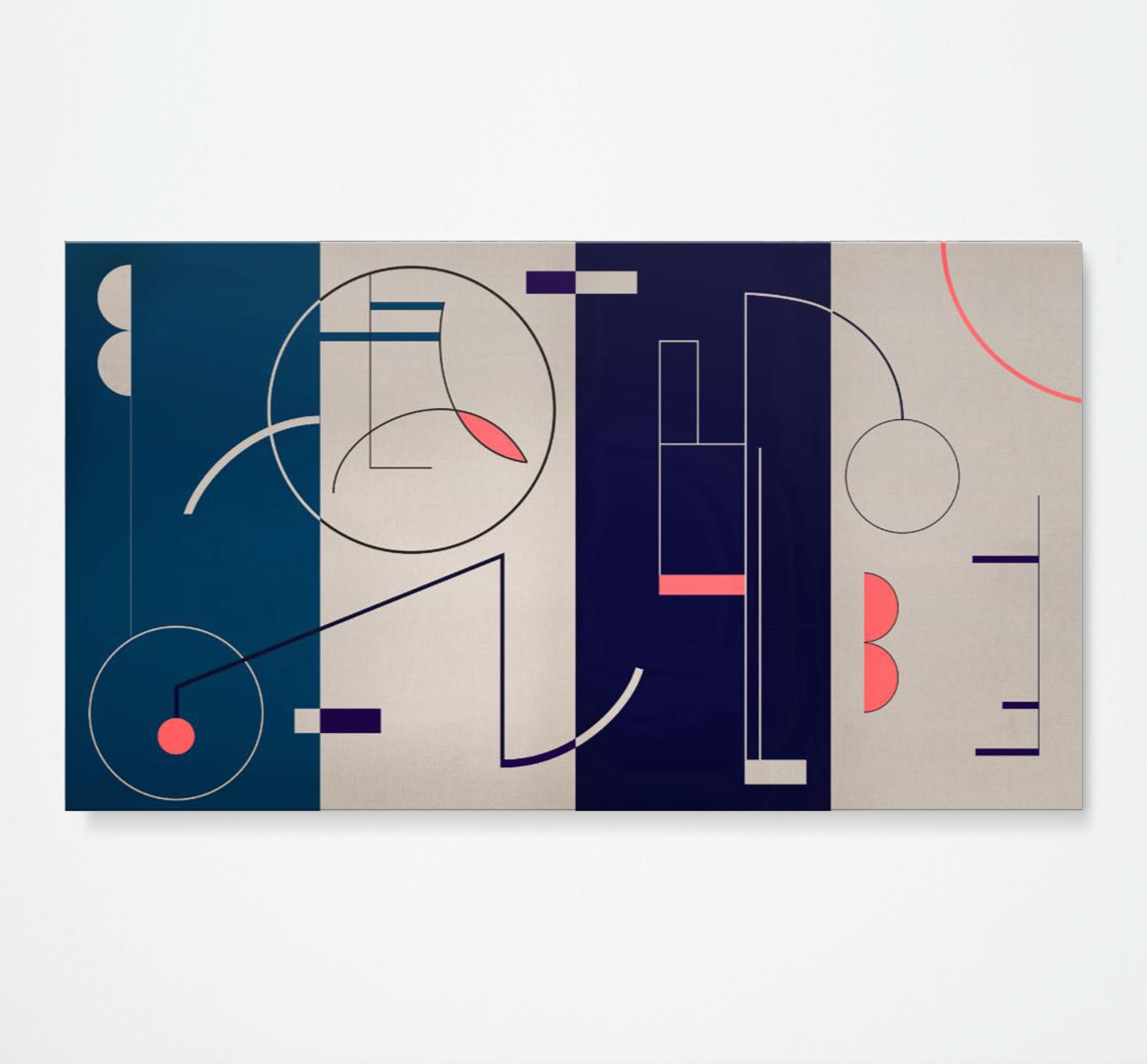 Tabuh Tabuhan in Sapphire, Linen, Violet & Prussian - Screen (Colin McPhee), 2017