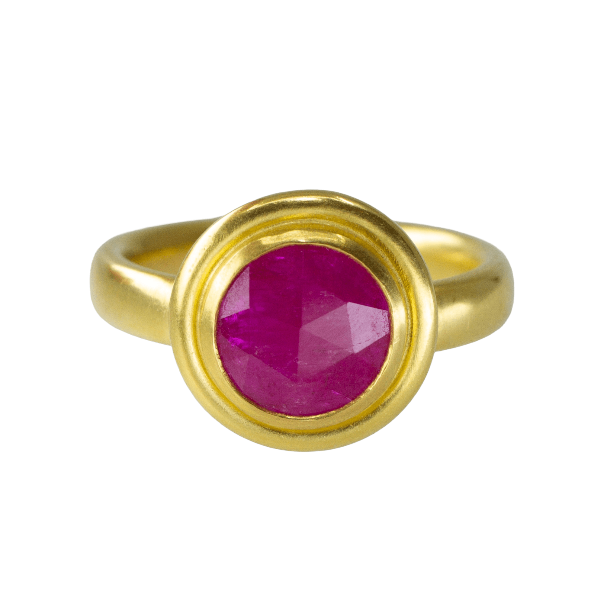 Nanci Modica, Mozambique Pink Sapphire Lentil Ring