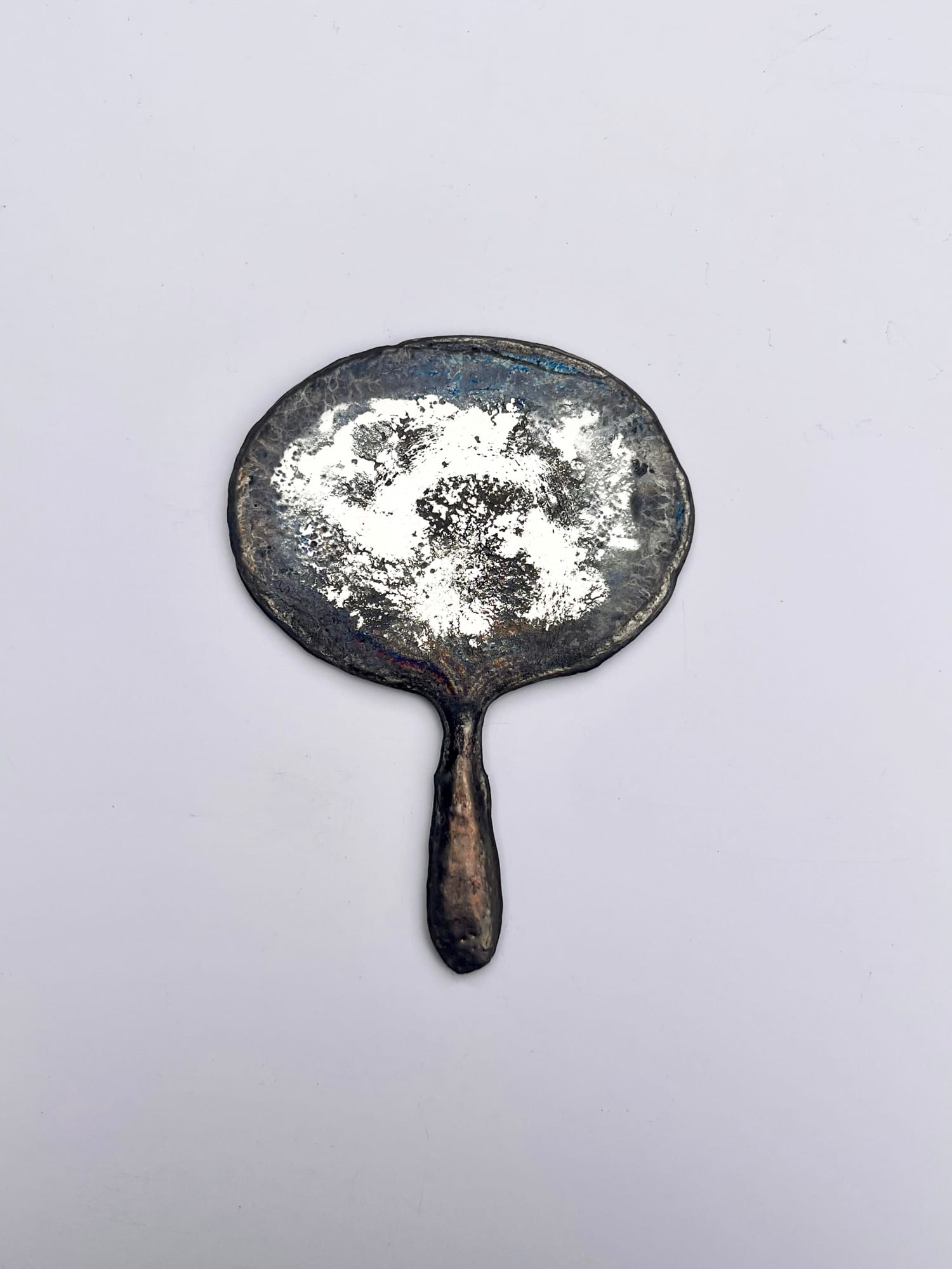 Adi Toch, Wide oval hand mirror, 2024