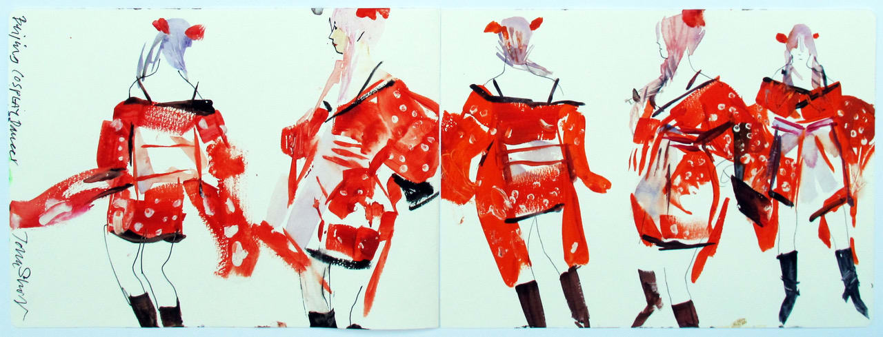 John Short, Cosplay dancer, Beijing (China sketchbook)
