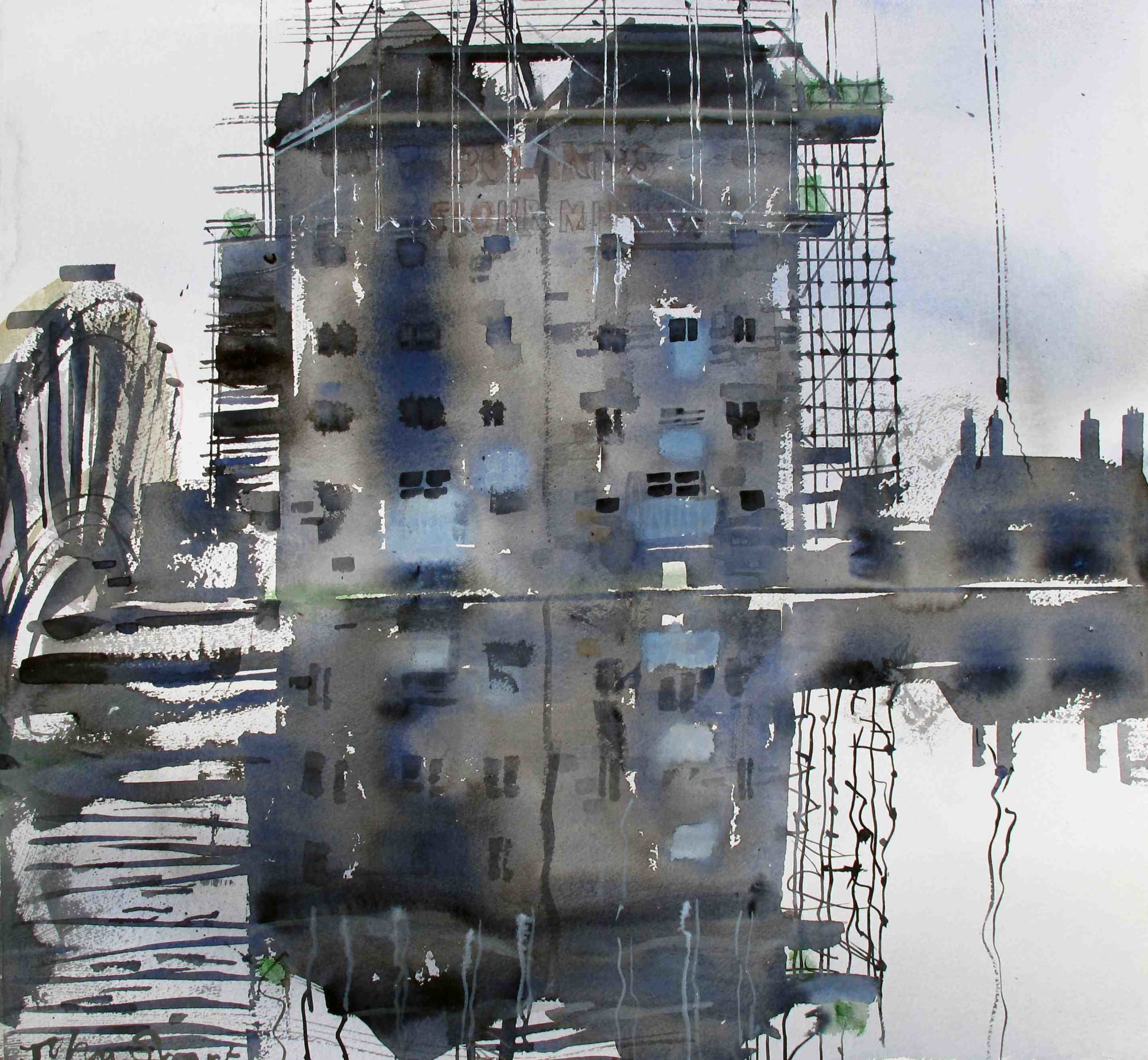 John Short, Boland's Flour Mill (Monochrome)